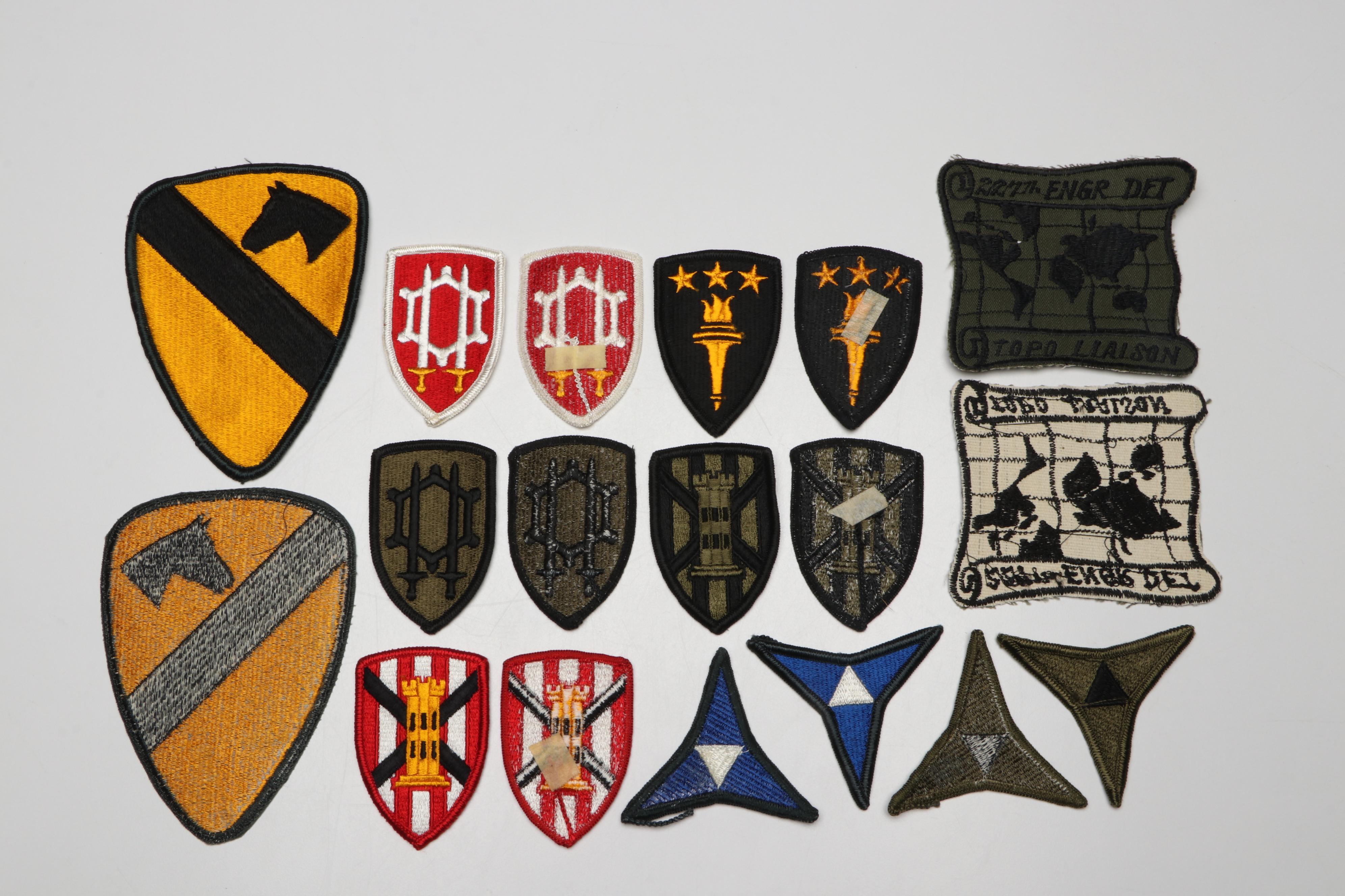 U.S. Army Engineering, Class A with Other Patches and Pins