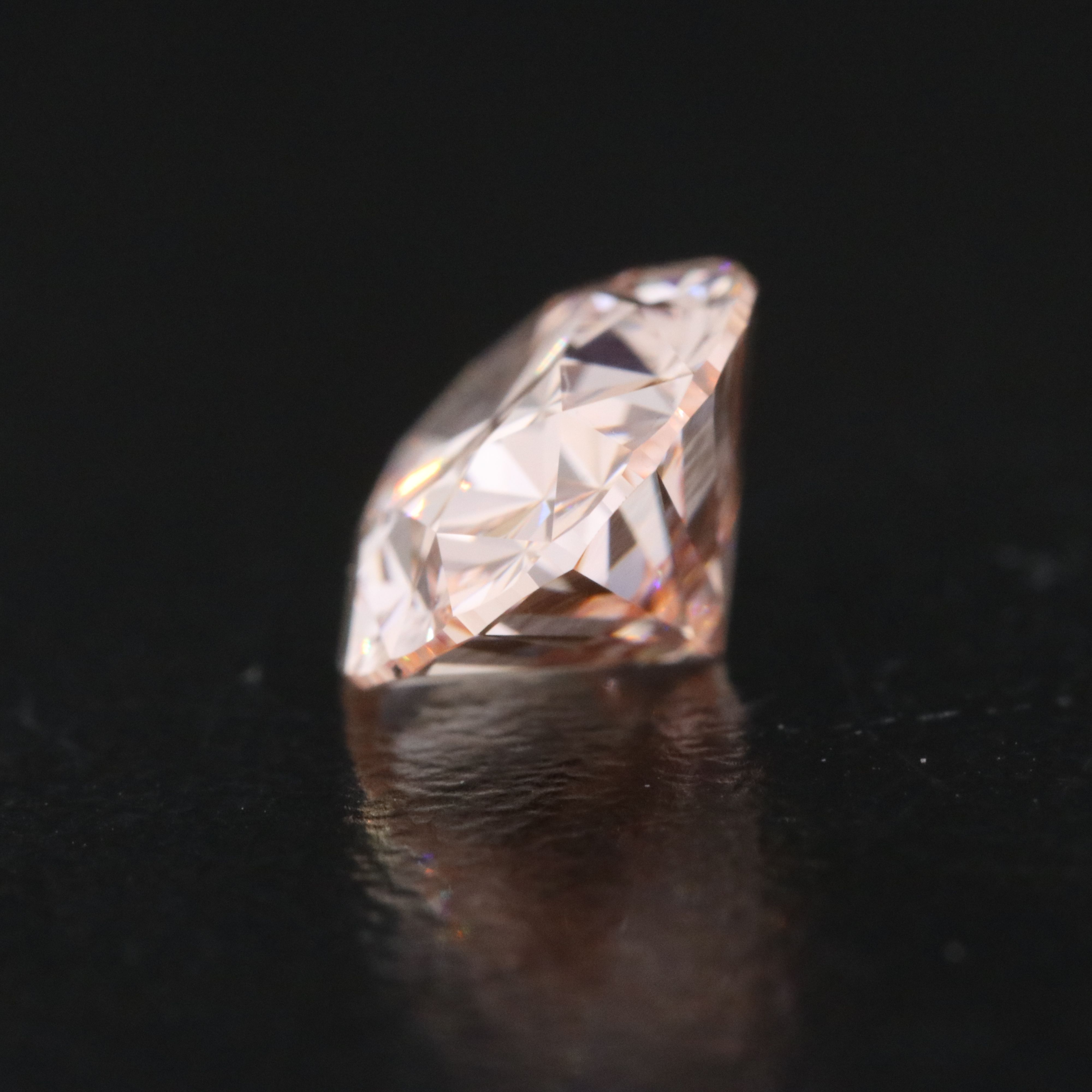 Loose 2.58 CT Lab Grown Fancy Pink Diamond with IGI Report