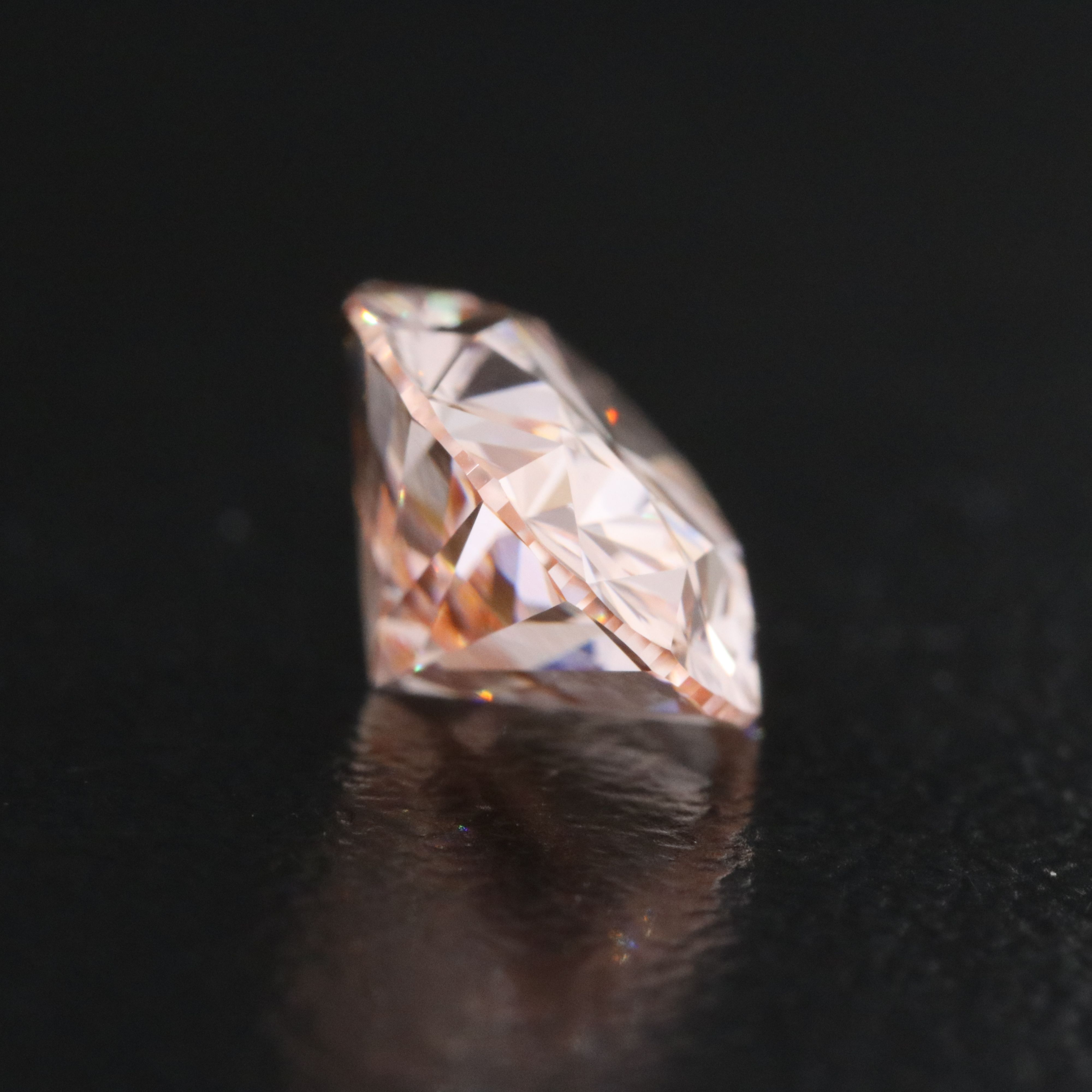 Loose 2.58 CT Lab Grown Fancy Pink Diamond with IGI Report