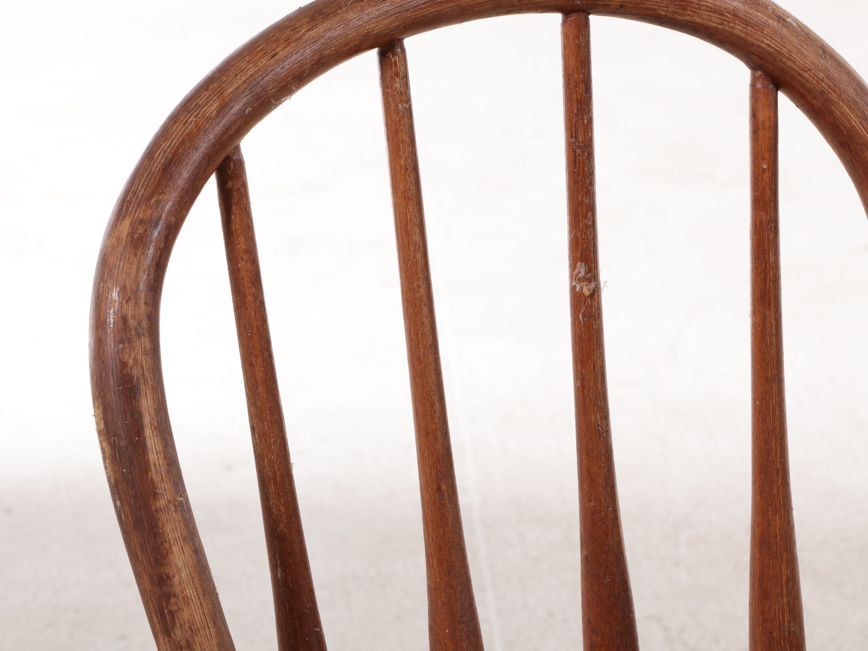 Four American Primitive Spindle Back Side Chairs