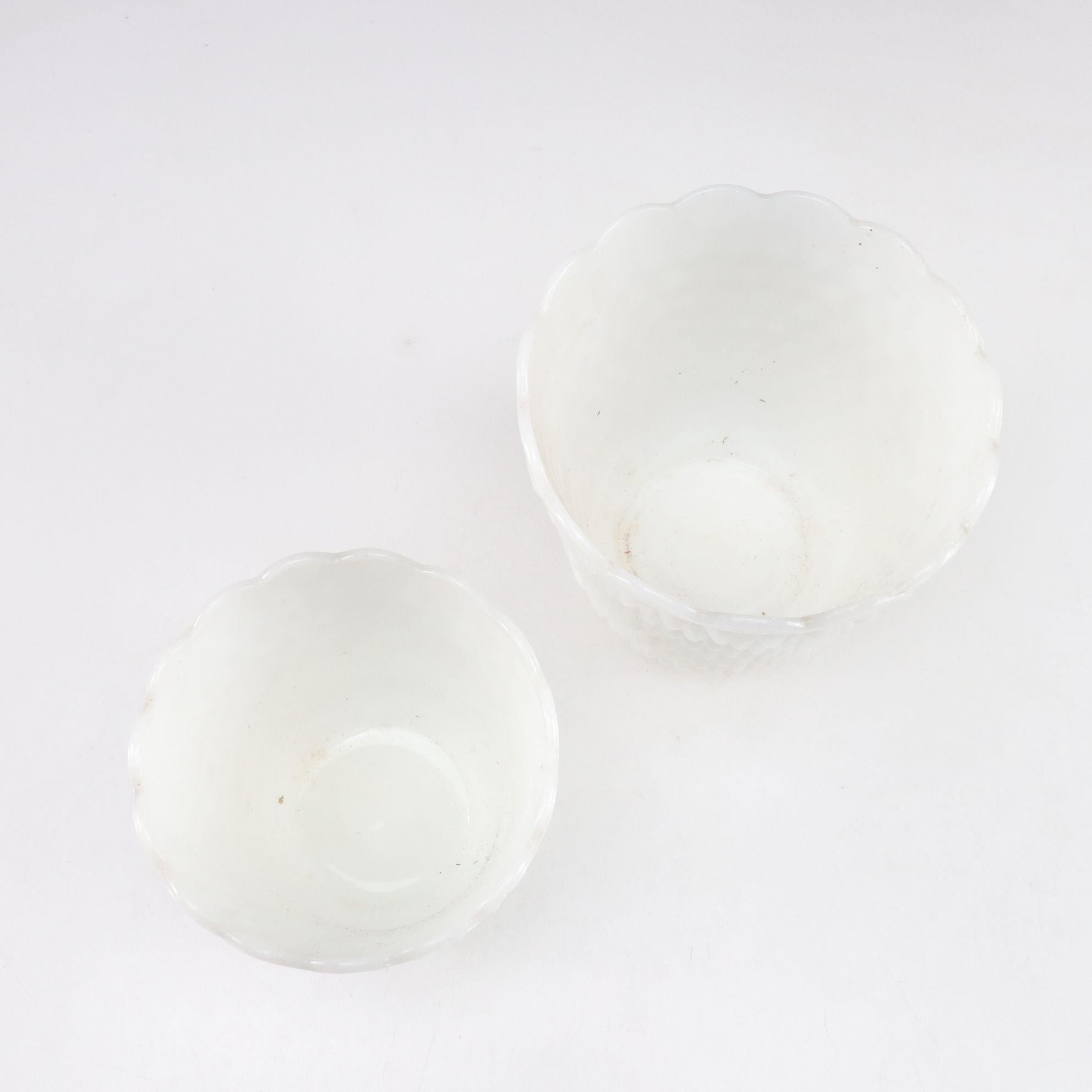 Anchor Hocking Hobnail Milk Glass Jardinieres & More