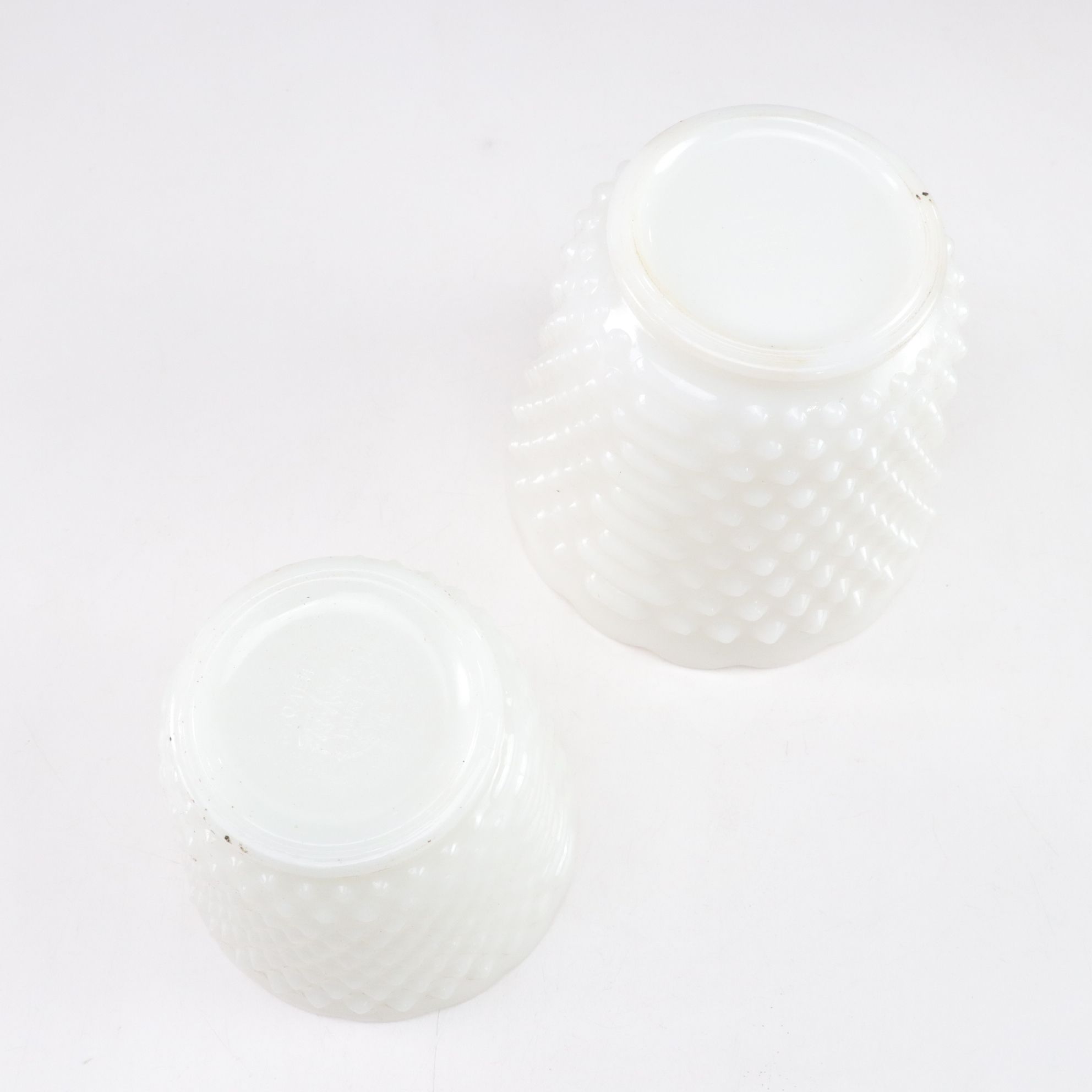 Anchor Hocking Hobnail Milk Glass Jardinieres & More