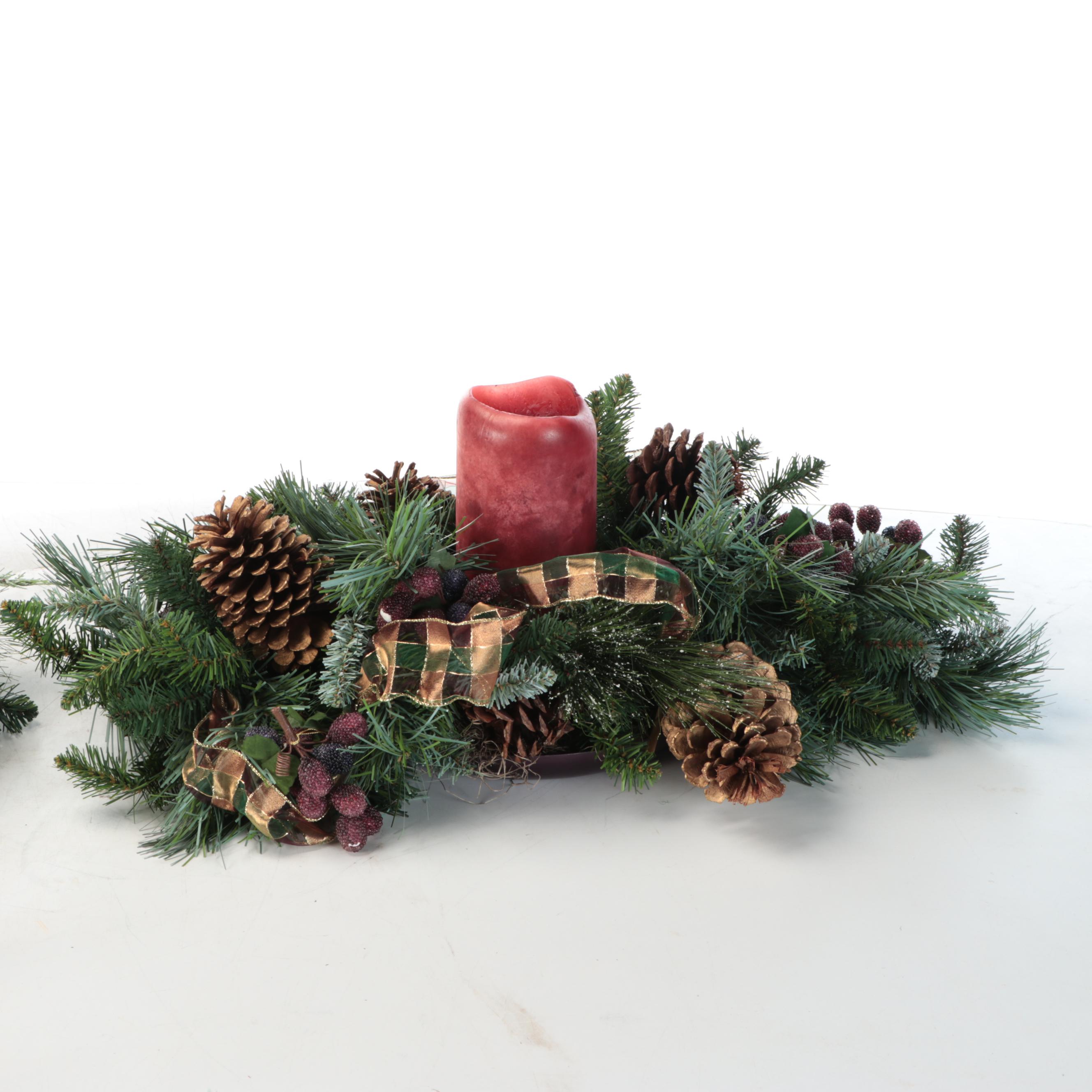Christmas German Incense Smokers with Garland Candle Holder and More