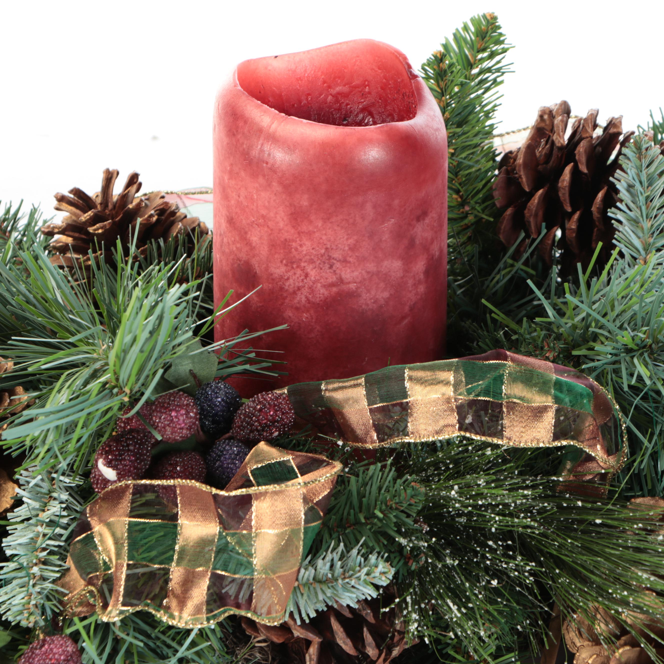 Christmas German Incense Smokers with Garland Candle Holder and More