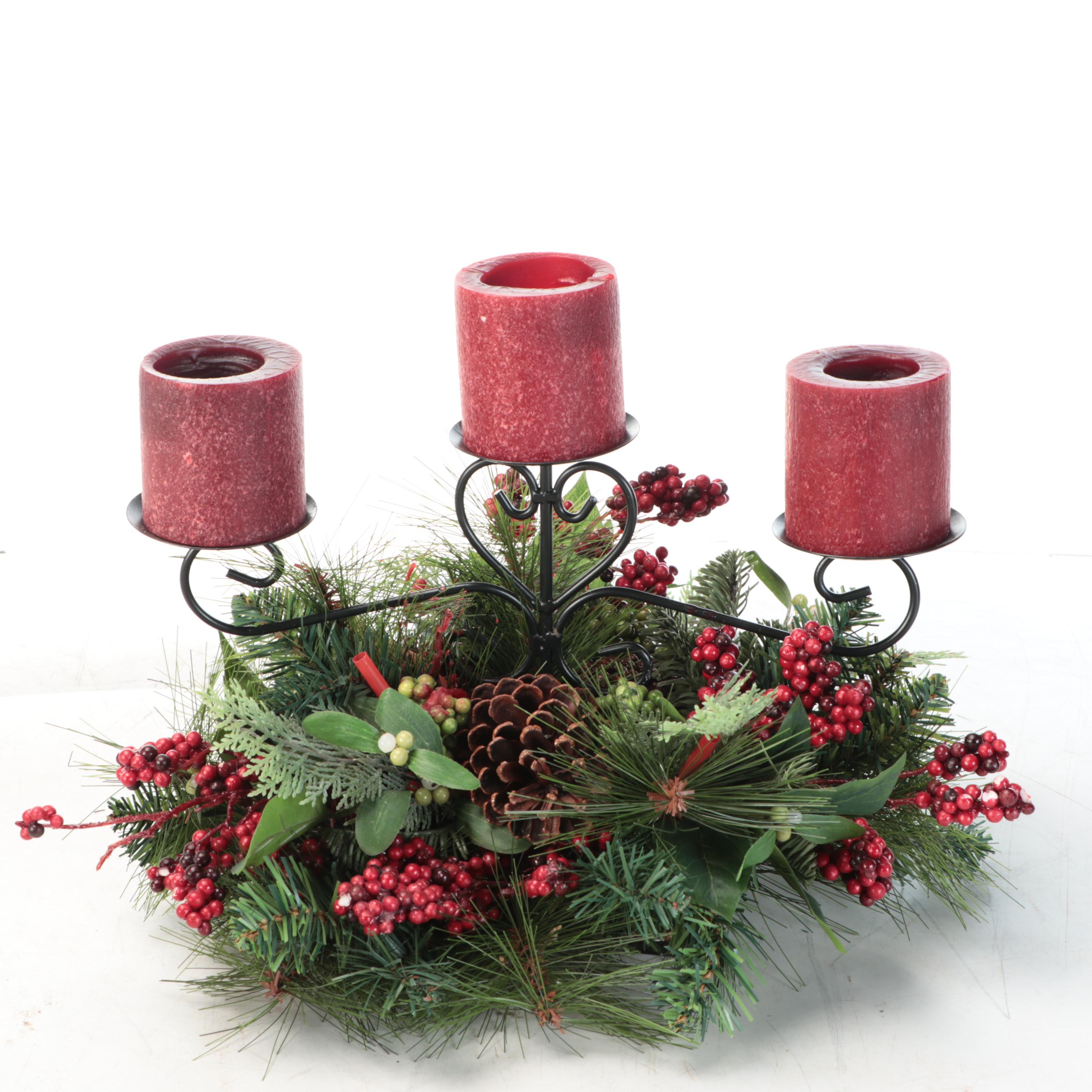 Christmas German Incense Smokers with Garland Candle Holder and More