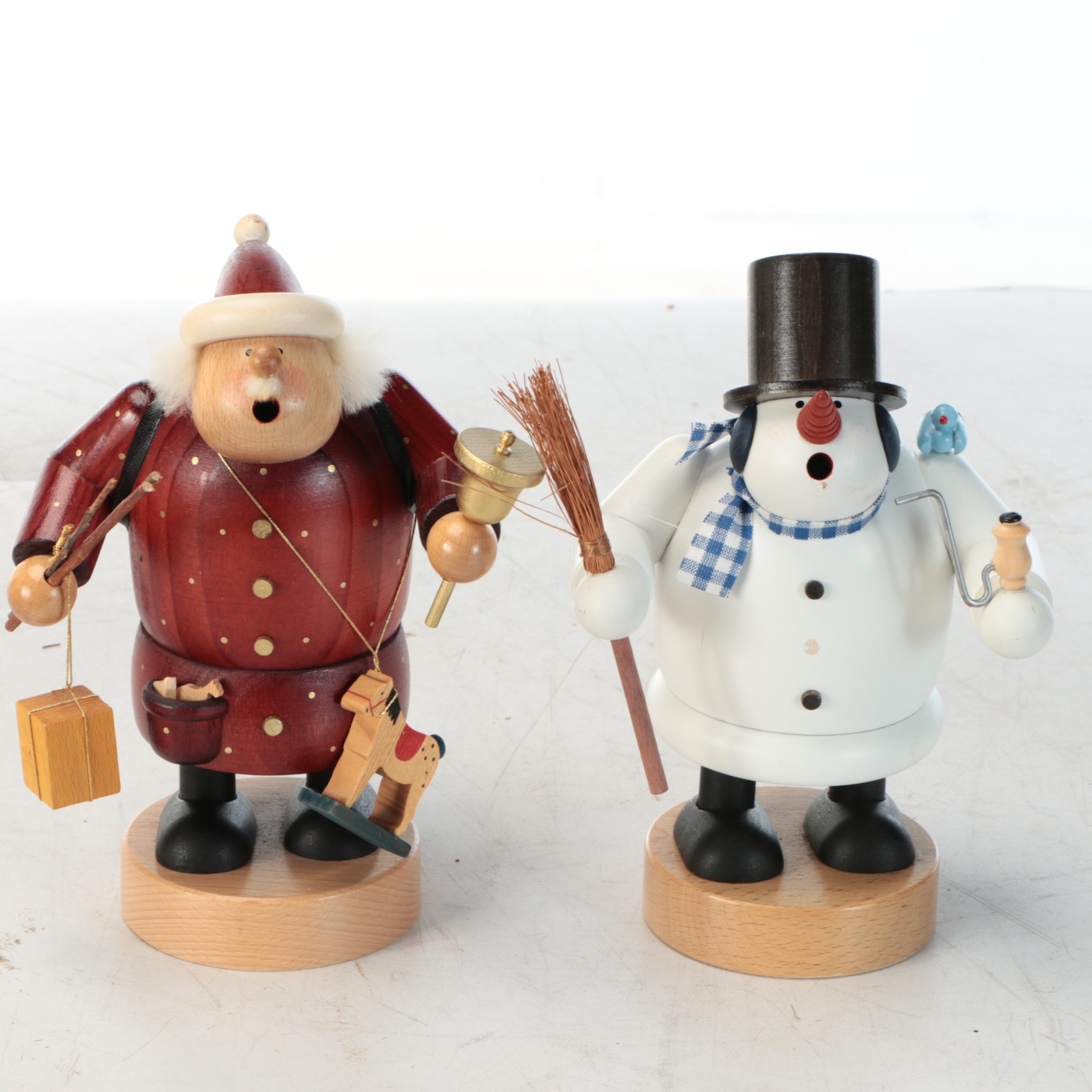 Christmas German Incense Smokers with Garland Candle Holder and More