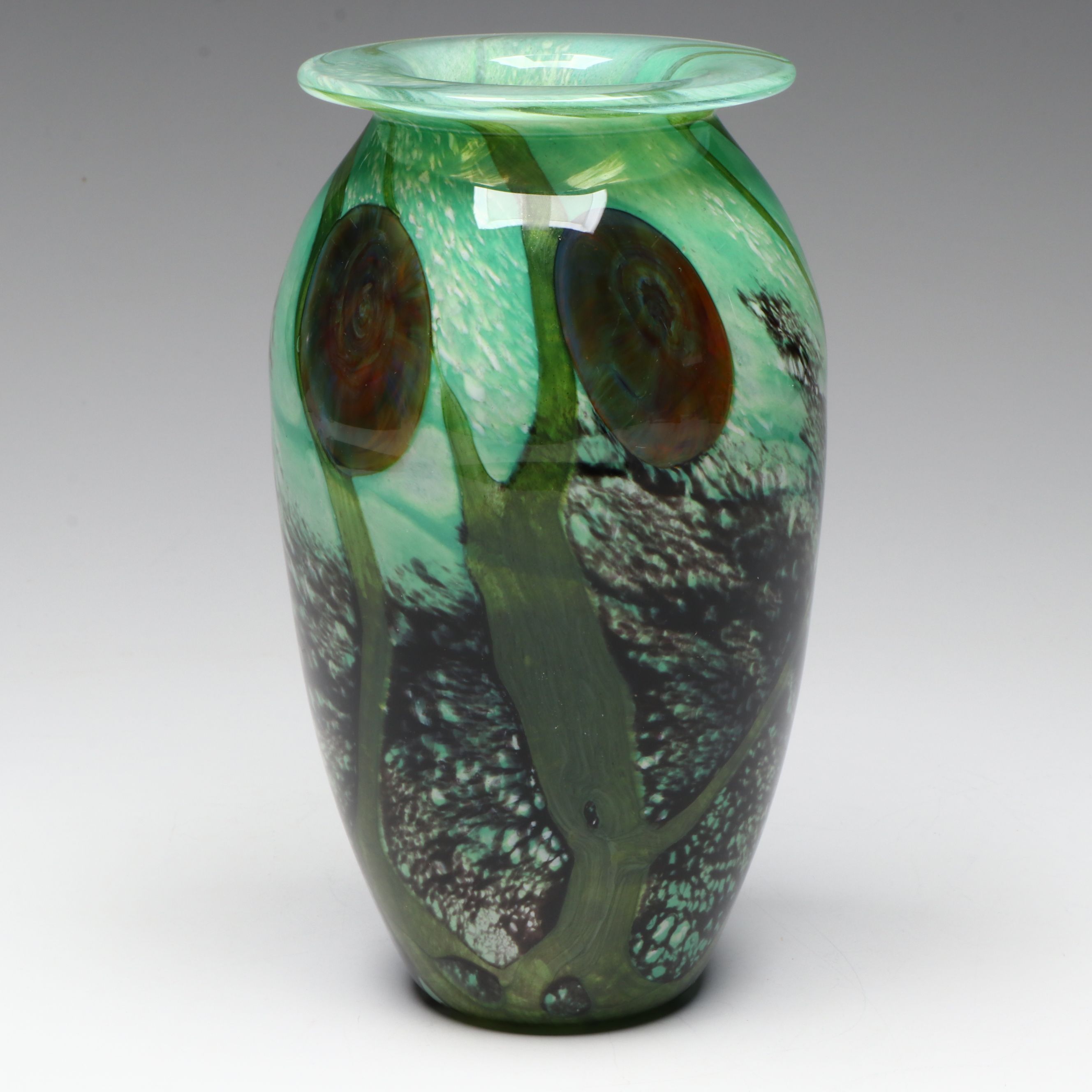 Robert Eickholt Glass Vase, 1999