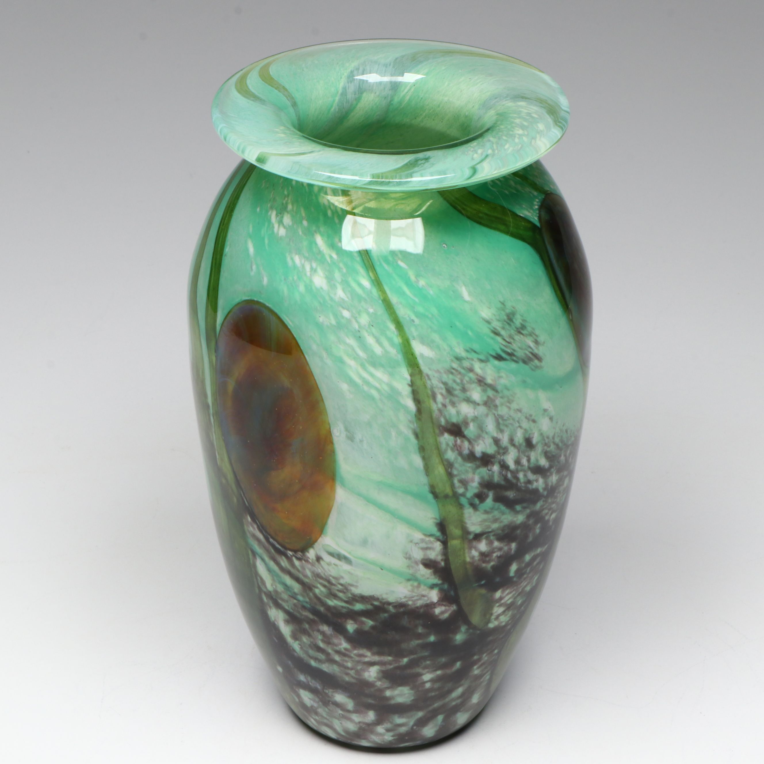 Robert Eickholt Glass Vase, 1999