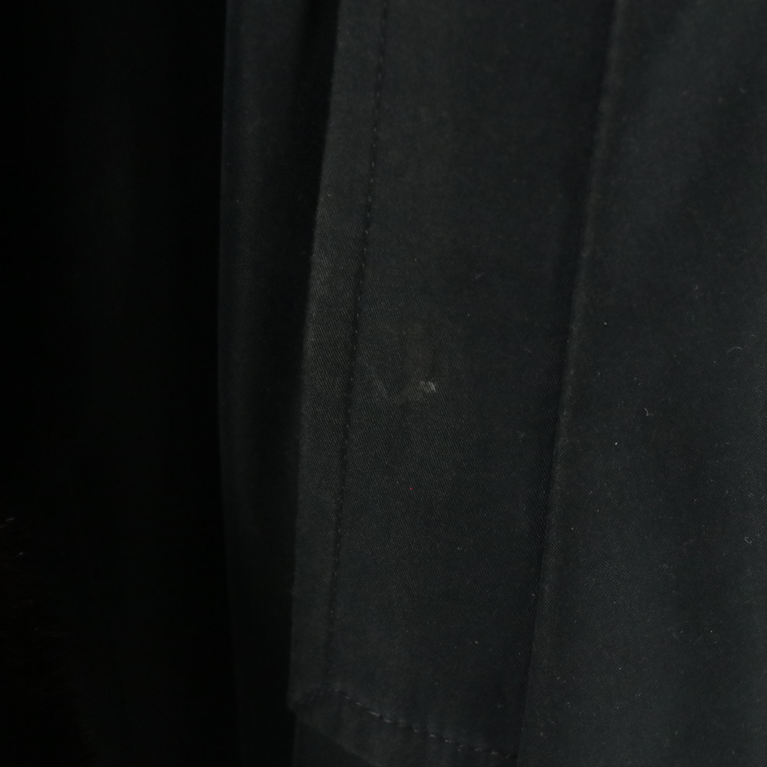 Microfiber Raincoat with Mink Fur Trim and Lining