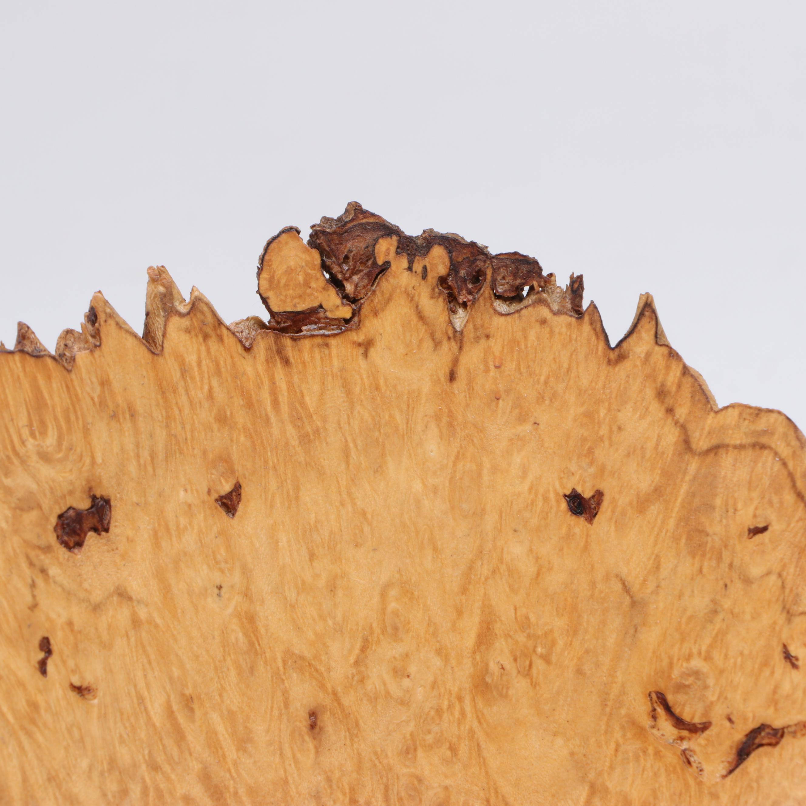 Tom Webster Maple Burl and Live Edge Bowl