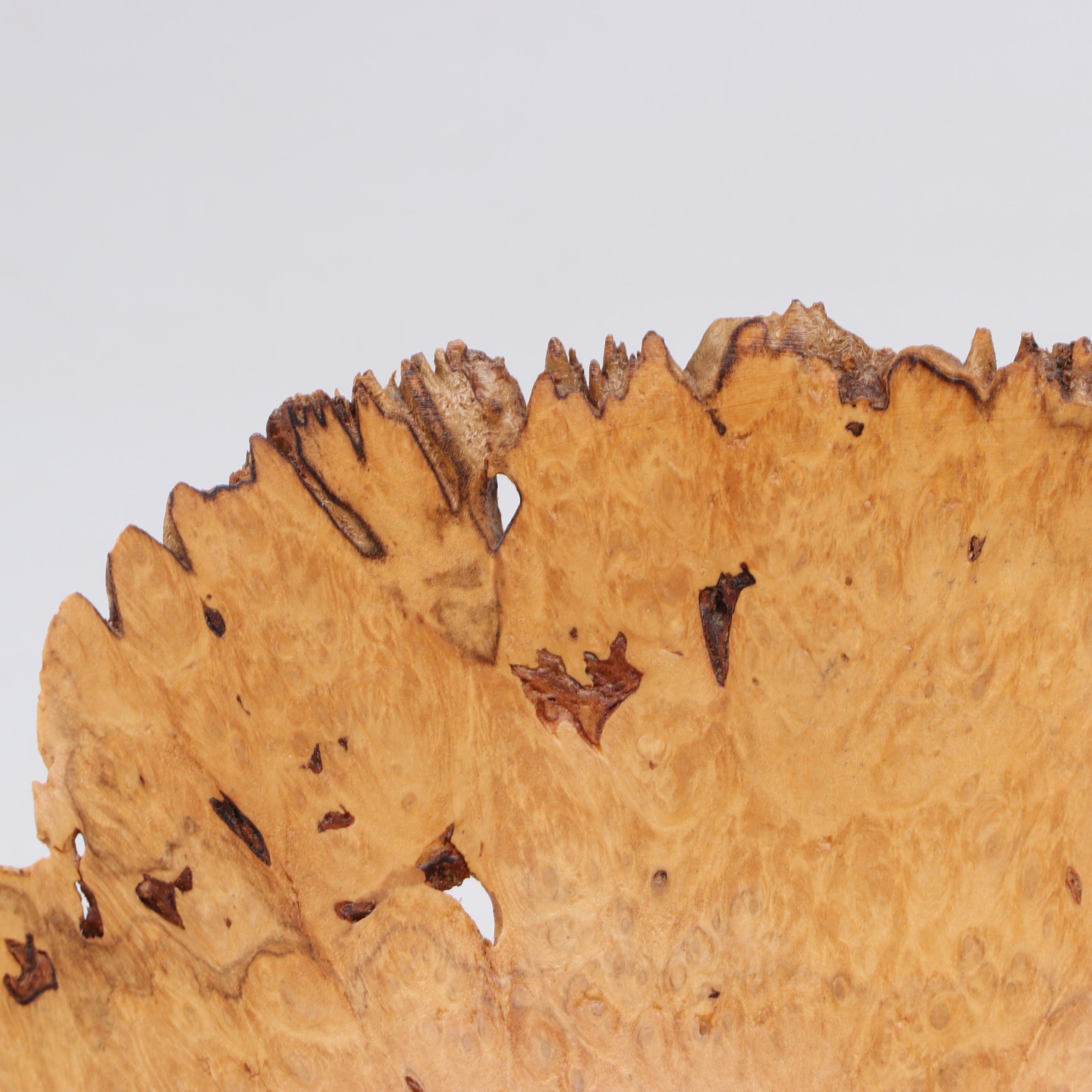 Tom Webster Maple Burl and Live Edge Bowl