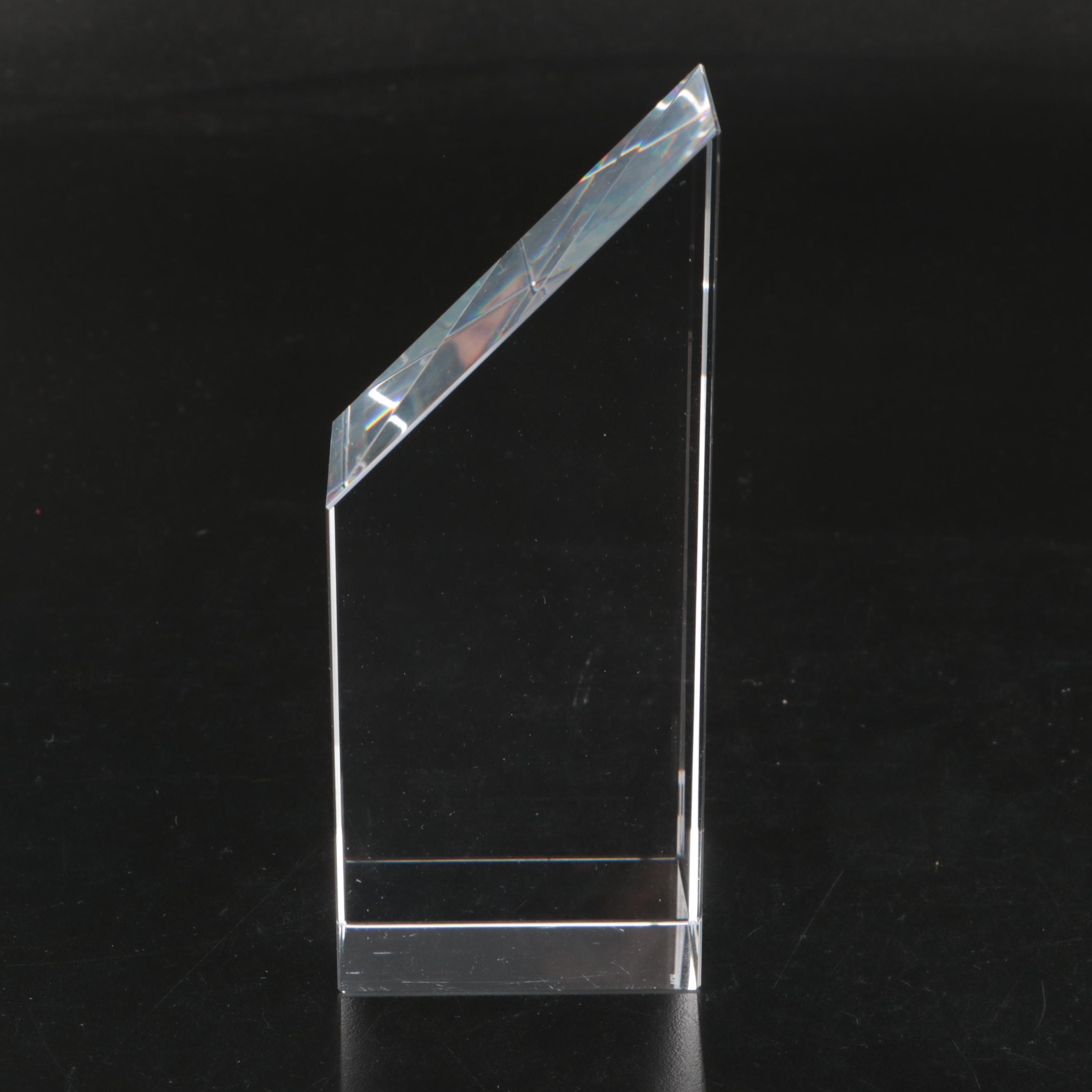 Hoya Japanese "Pebbles" Plates with Cut and Polished Crystal