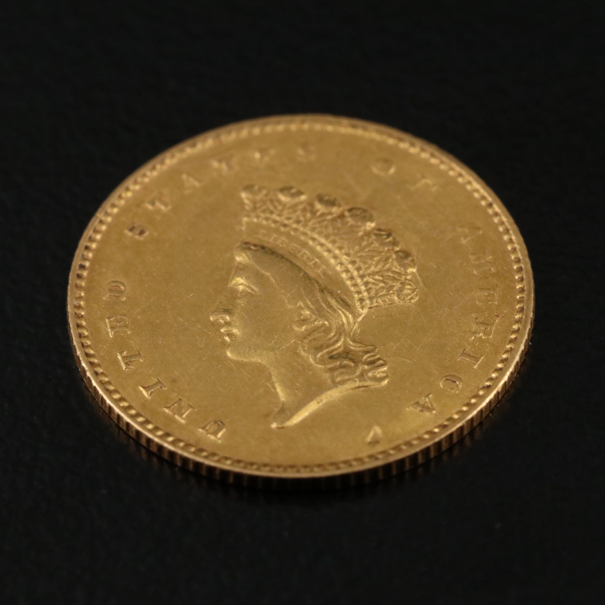 1855 Type II Indian Princess $1 Gold Coin