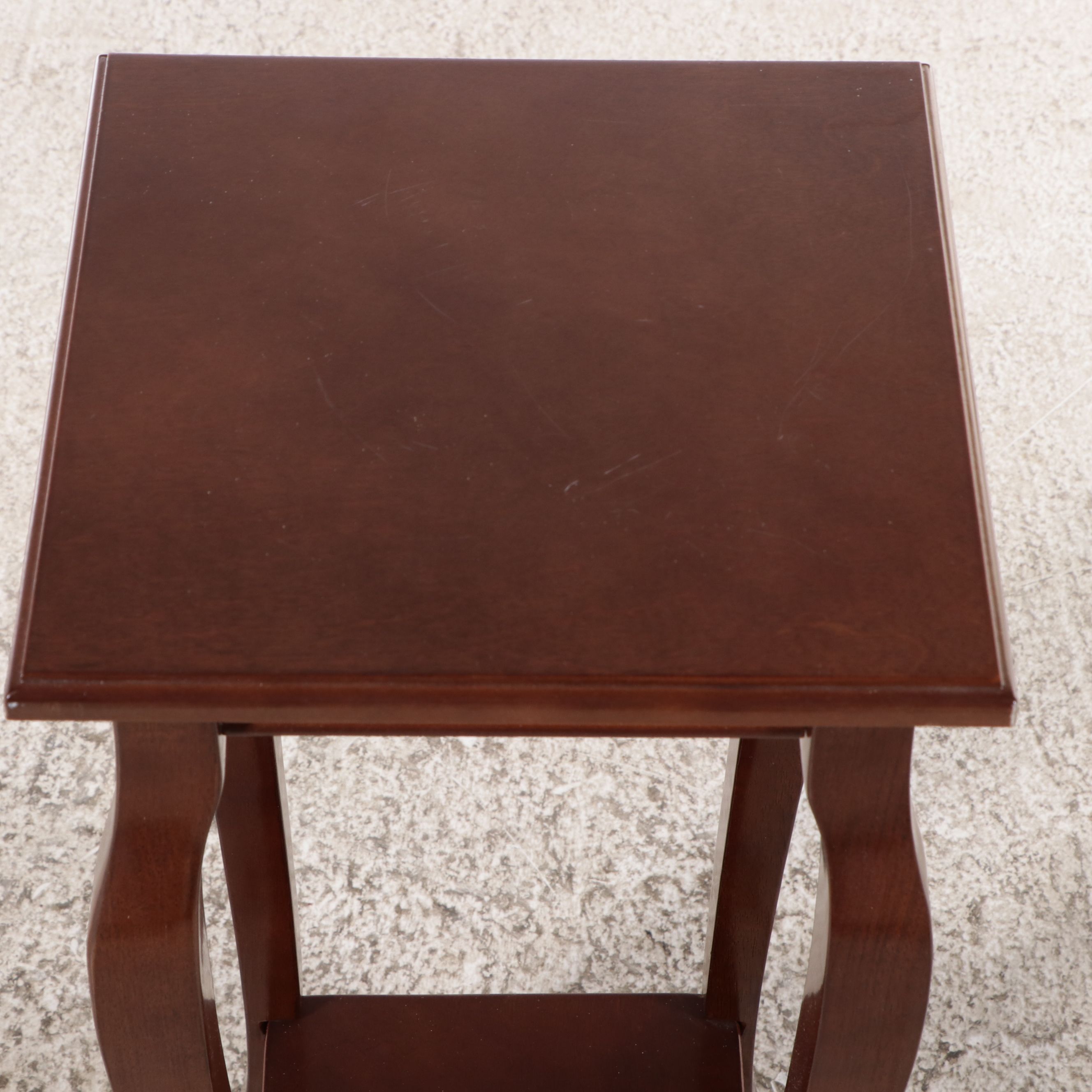 Bombay Company Mahogany Finished Plant Stand, Late 20th to 21st Century