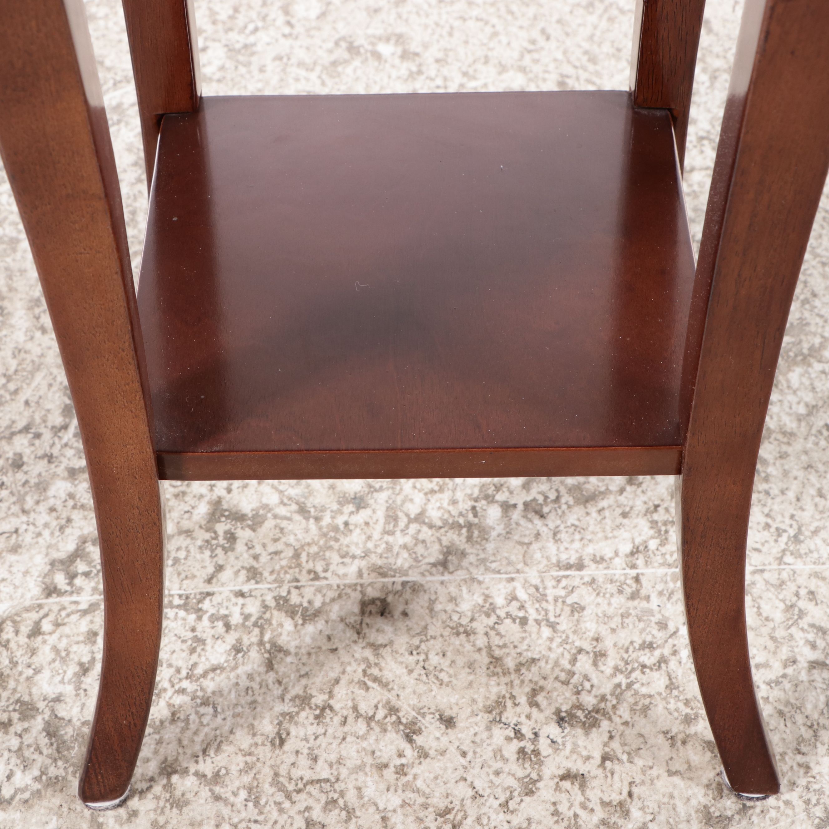 Bombay Company Mahogany Finished Plant Stand, Late 20th to 21st Century