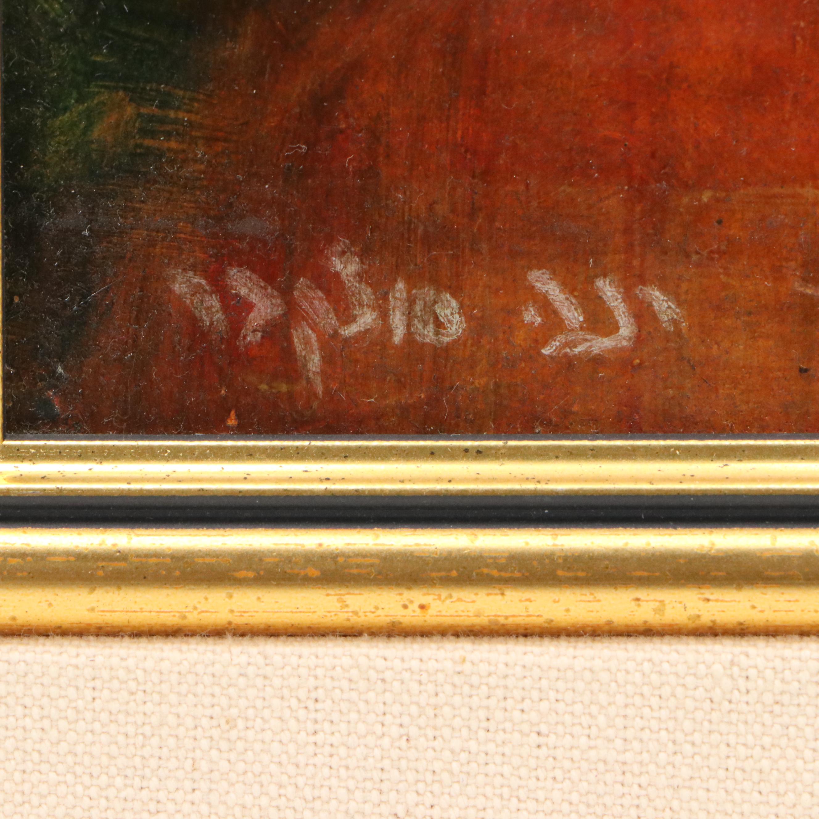 Rina Sutzkever Oil Painting of Woman in Floral Hat