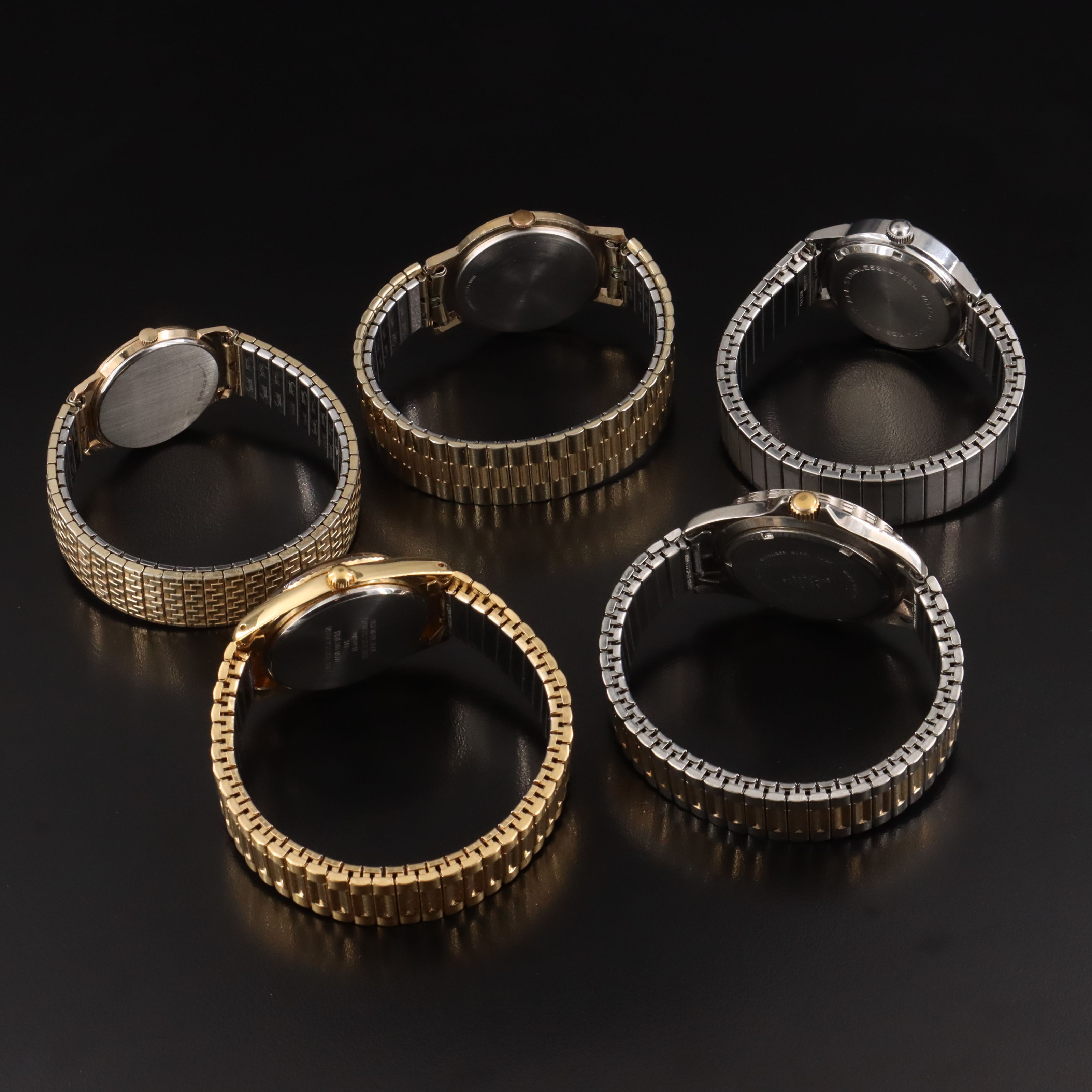 Selection of Mechanical and Quartz Watches in Mahogany Wood Watch Box