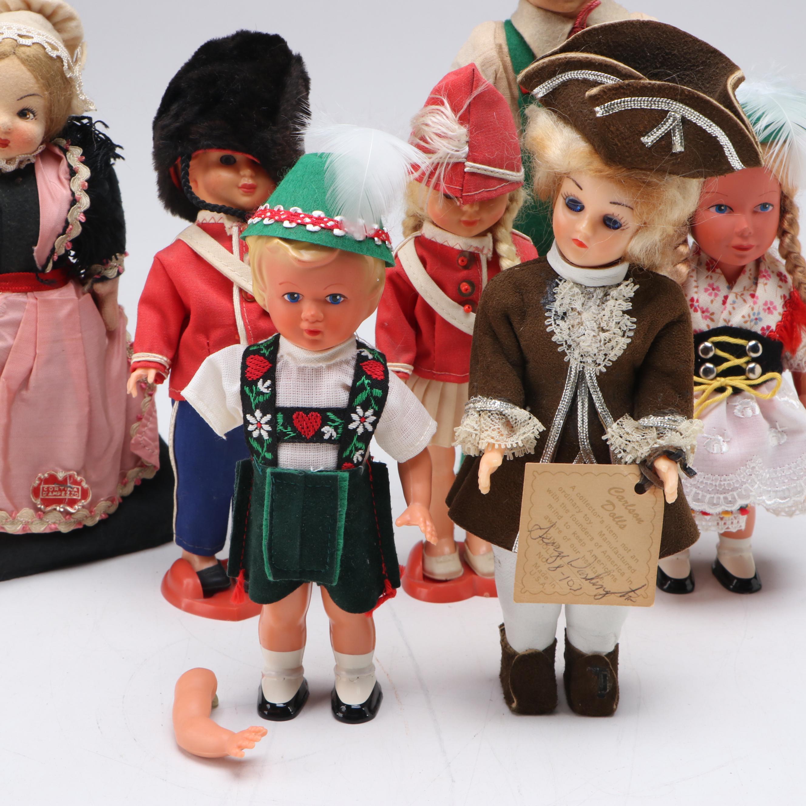 Vintage Miniature Porcelain, Plastic and More World Dolls