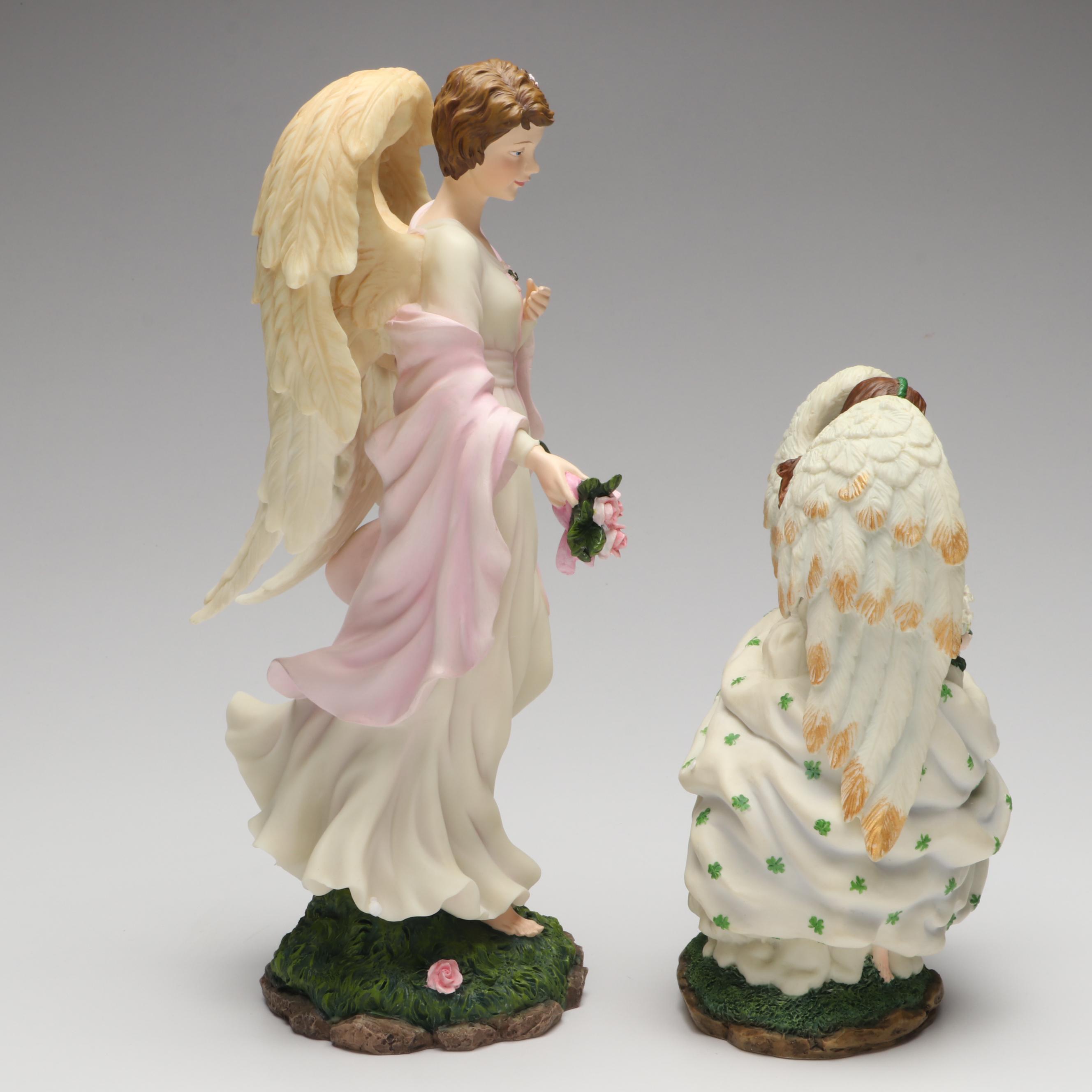 Pipka "Anne, Angel of Ireland" and "Angel of Faith" Resin Figurines