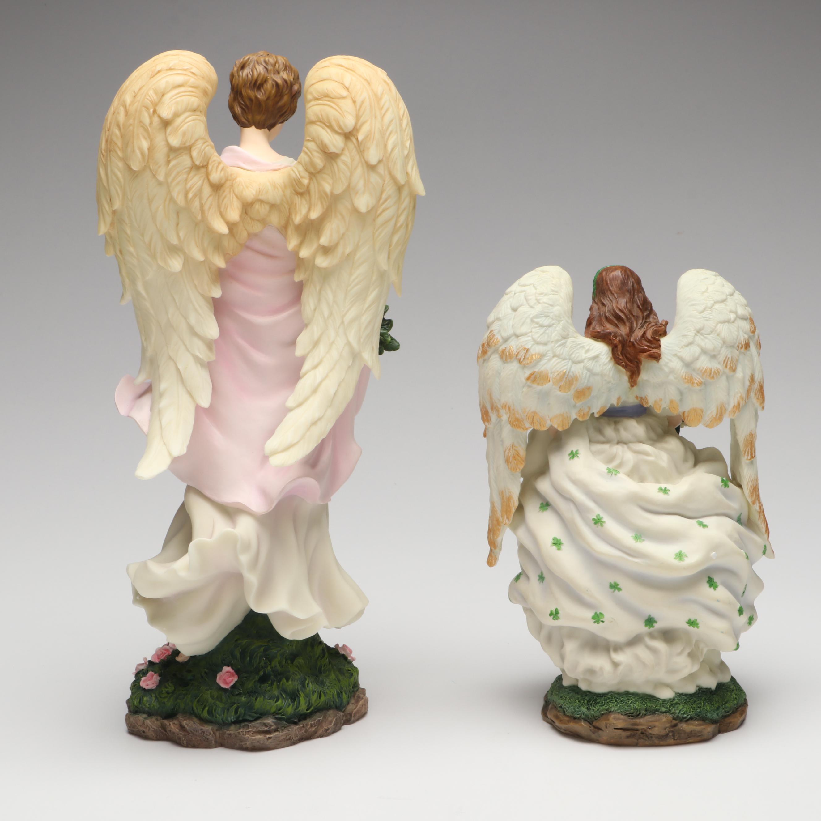 Pipka "Anne, Angel of Ireland" and "Angel of Faith" Resin Figurines