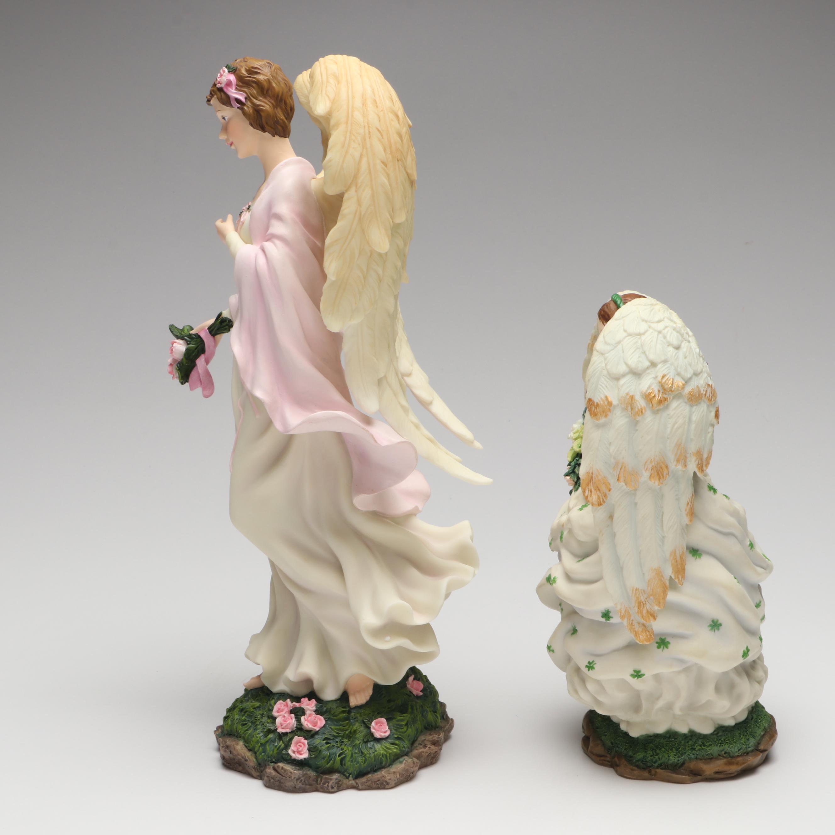 Pipka "Anne, Angel of Ireland" and "Angel of Faith" Resin Figurines