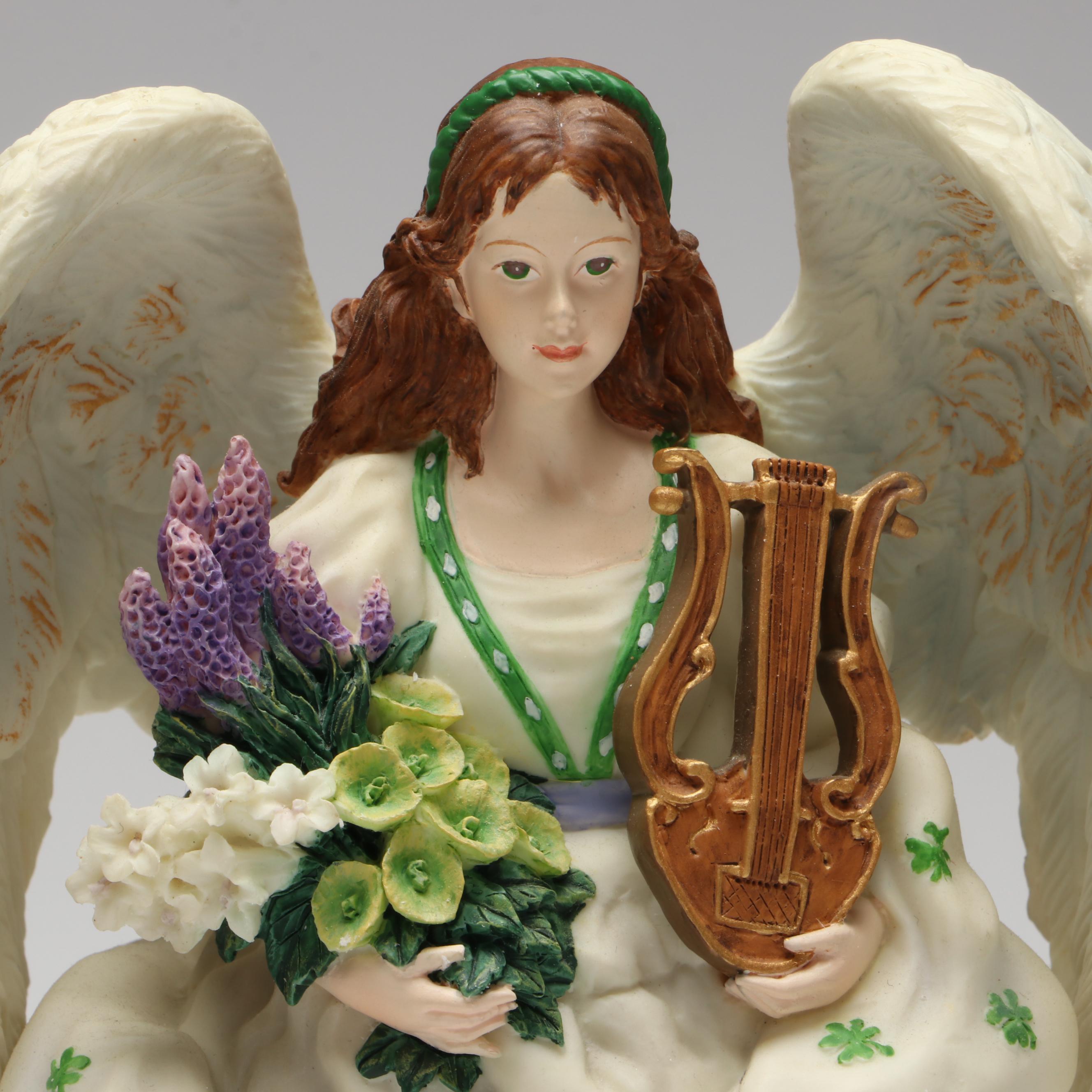 Pipka "Anne, Angel of Ireland" and "Angel of Faith" Resin Figurines