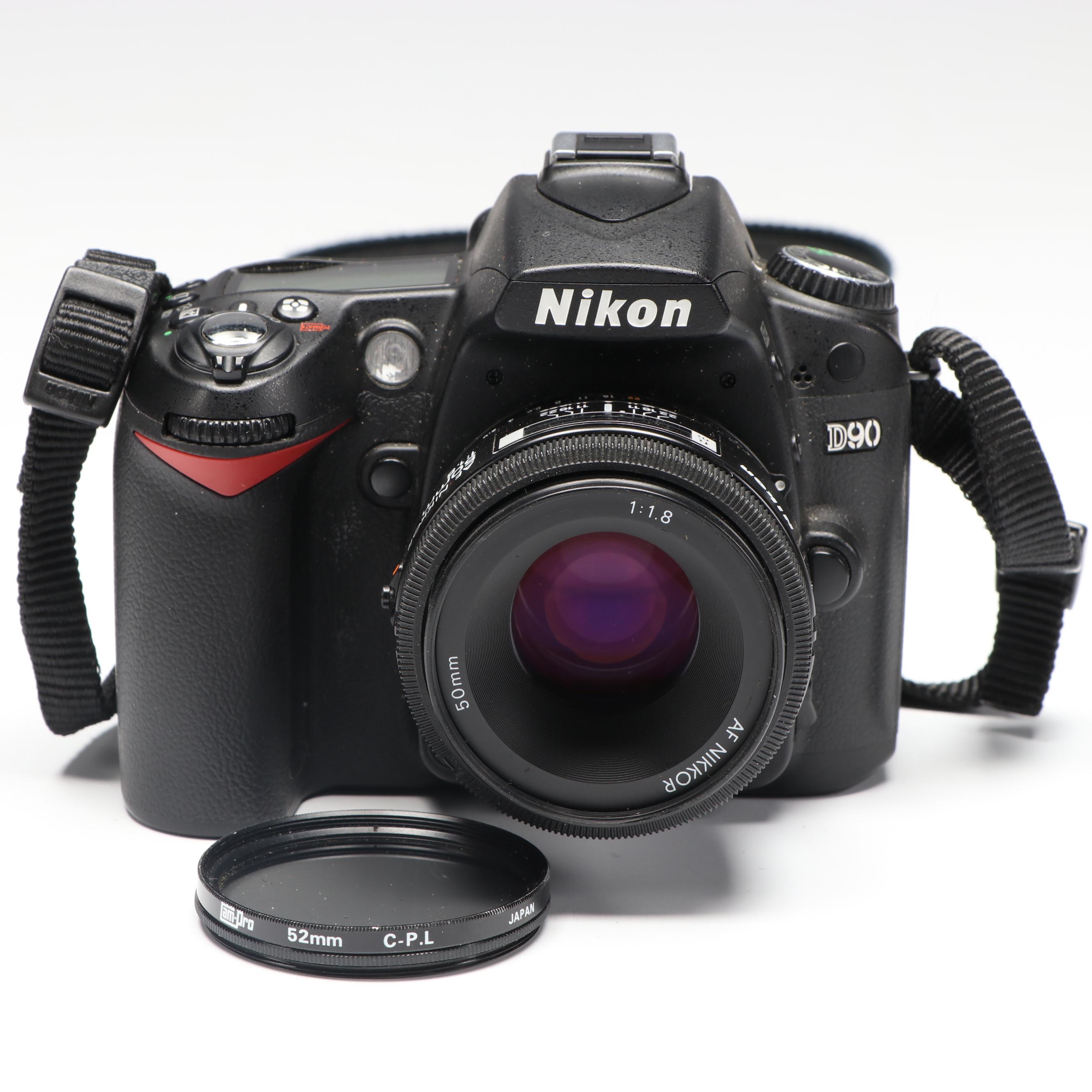 Nikon D90 DSLR Camera with Caden Sling Bag and More Accessories