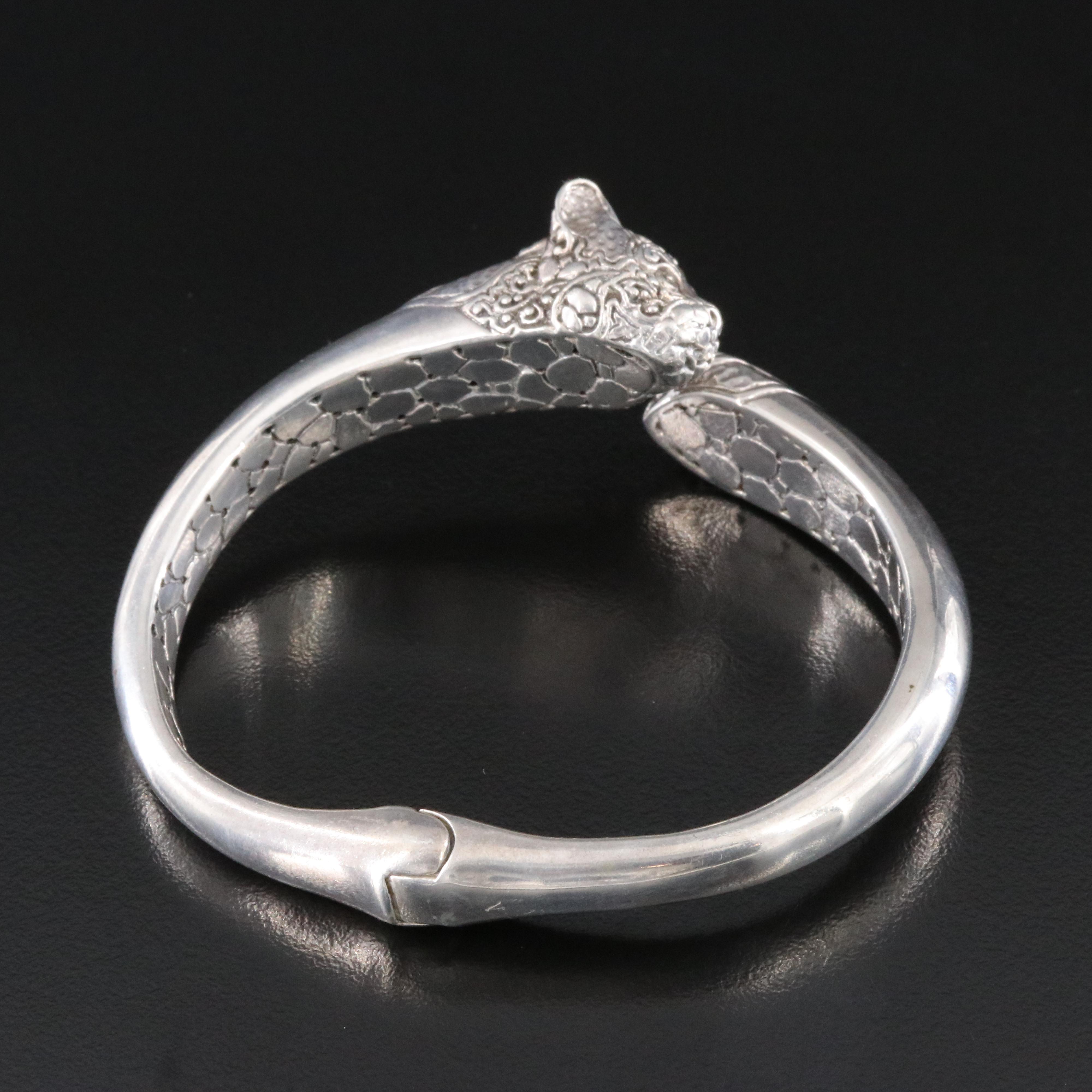 Sarda Sterling Lynx Bypass Bracelet