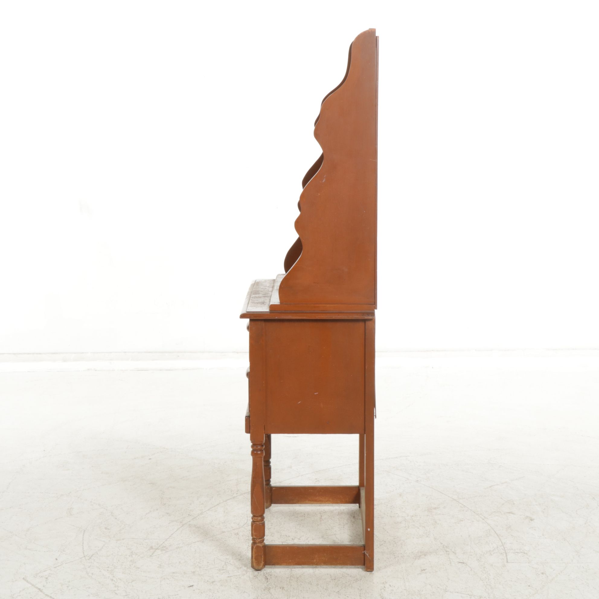 Painted Wood Sideboard with Shelves, Early to Mid 20th Century