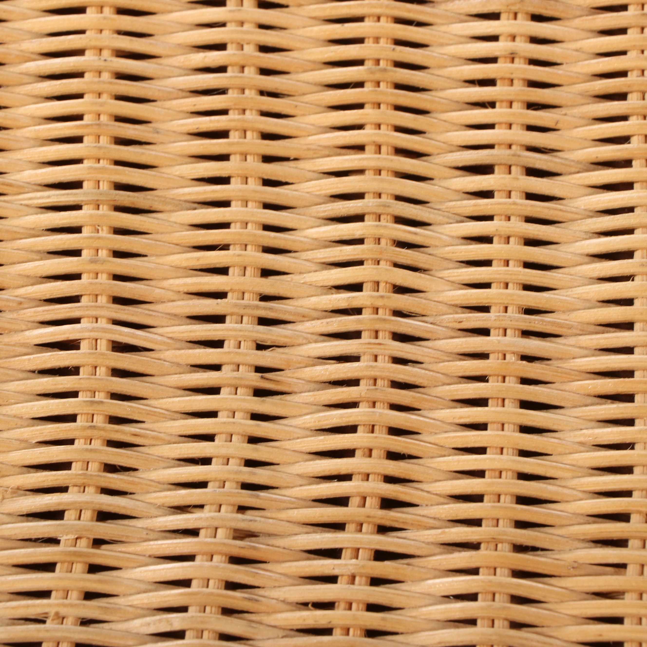 Chinese Style Rattan Wicker Blanket Chest