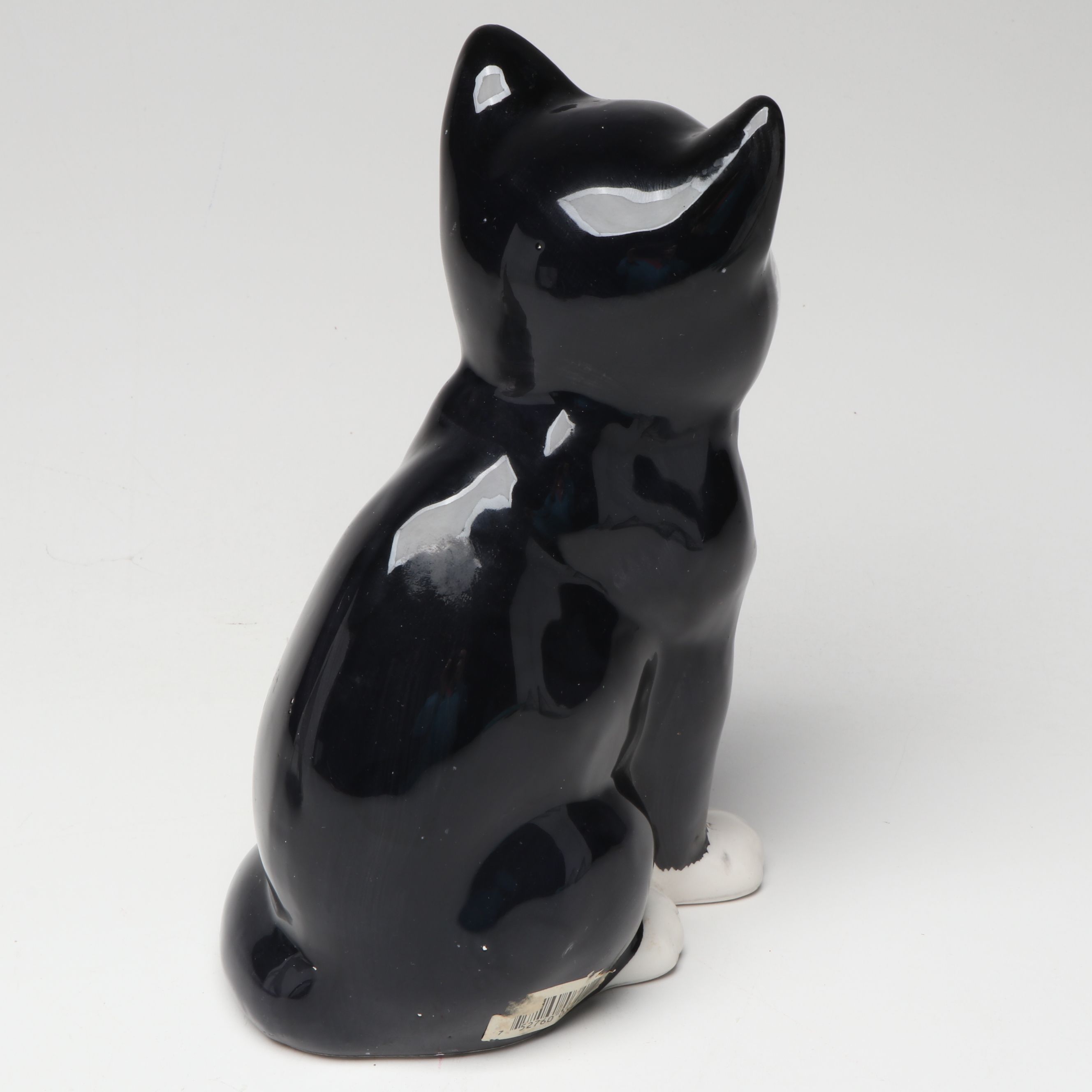 Baum Bros. Formalities Cat Figurine with Calendar Plate and Bird Glass Panels