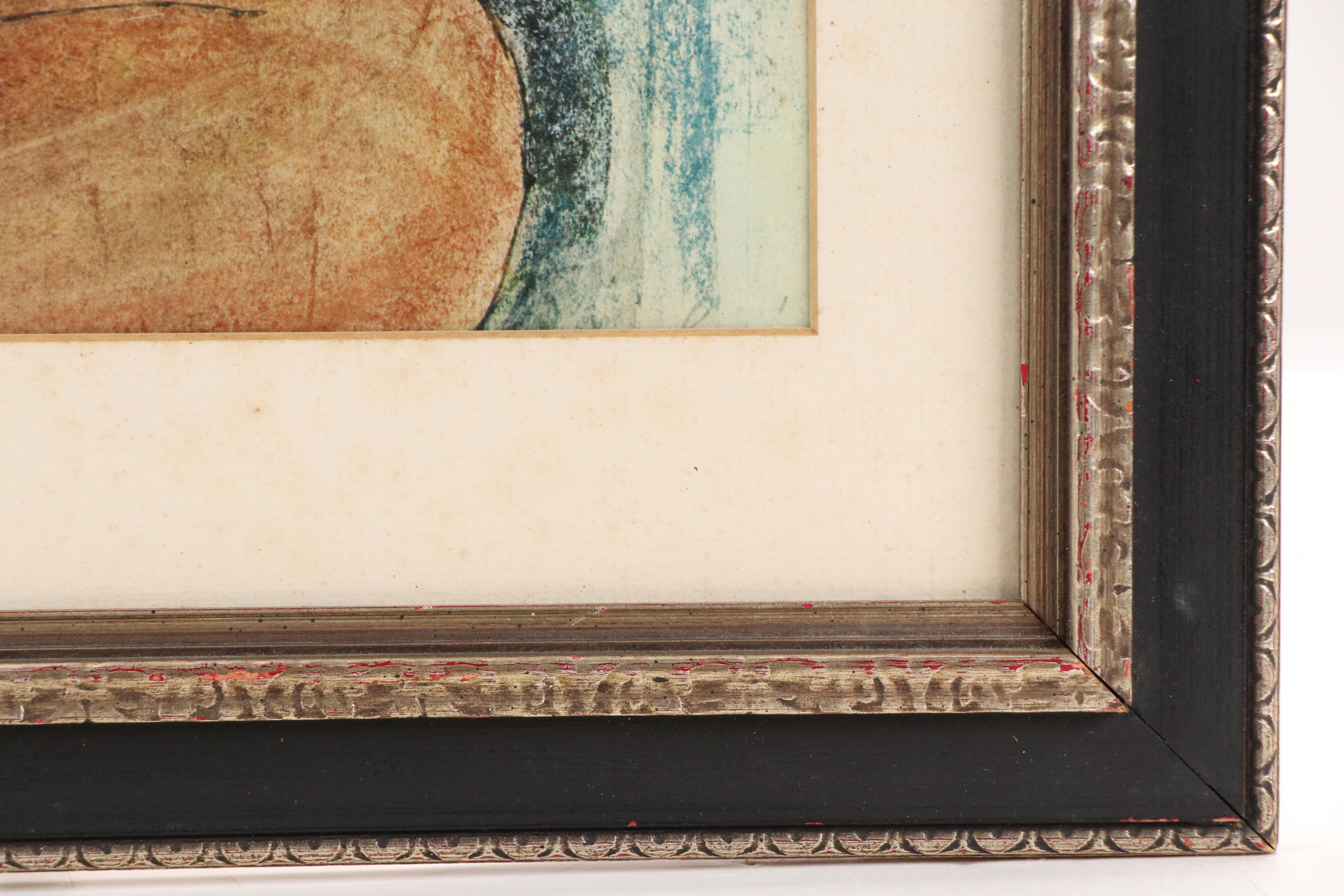 After Amedeo Modigliani Color Halftone "Caryatid"