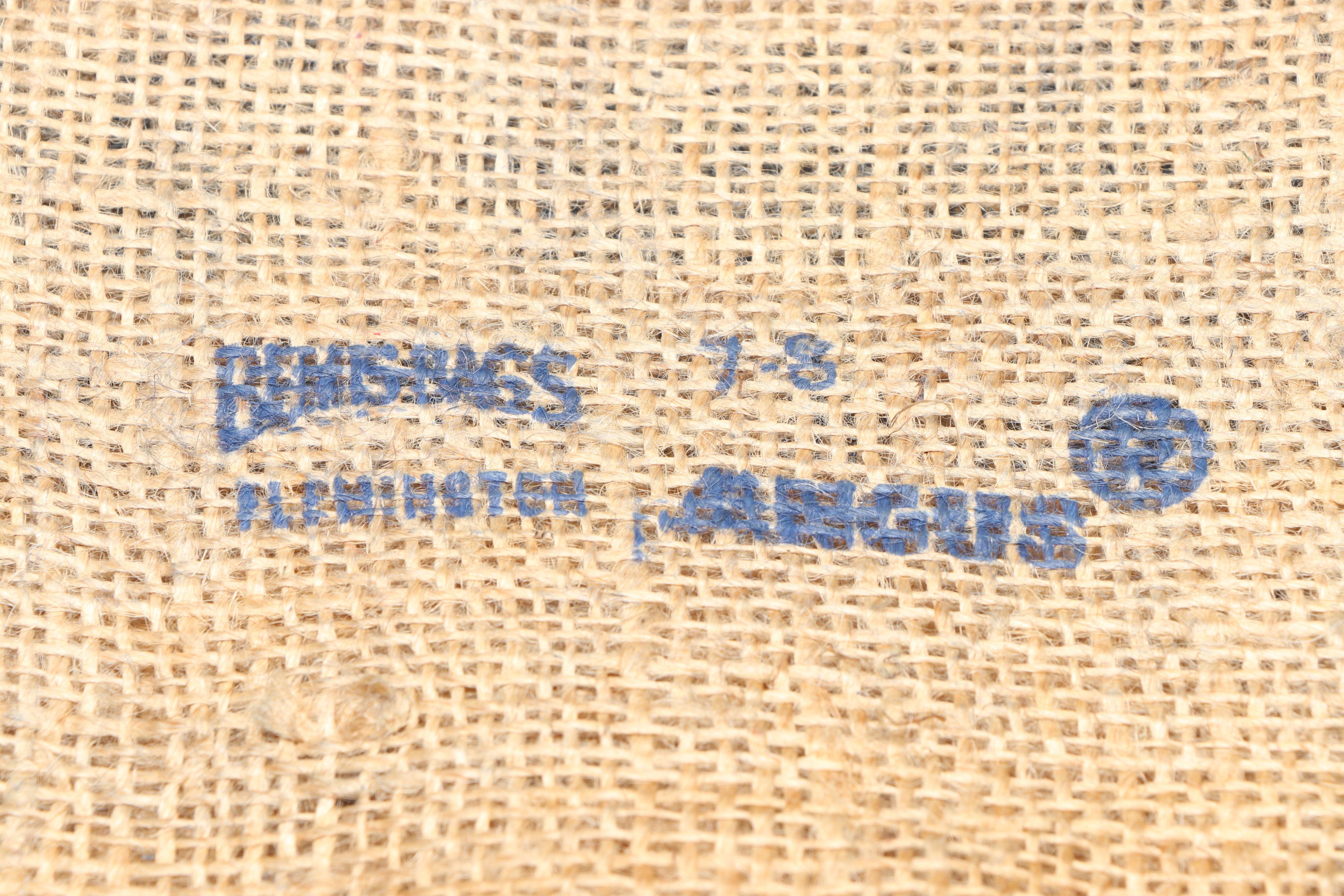 Jack Drozdal & Sons Uncle Sam Burlap Potato Sack, 20th Century