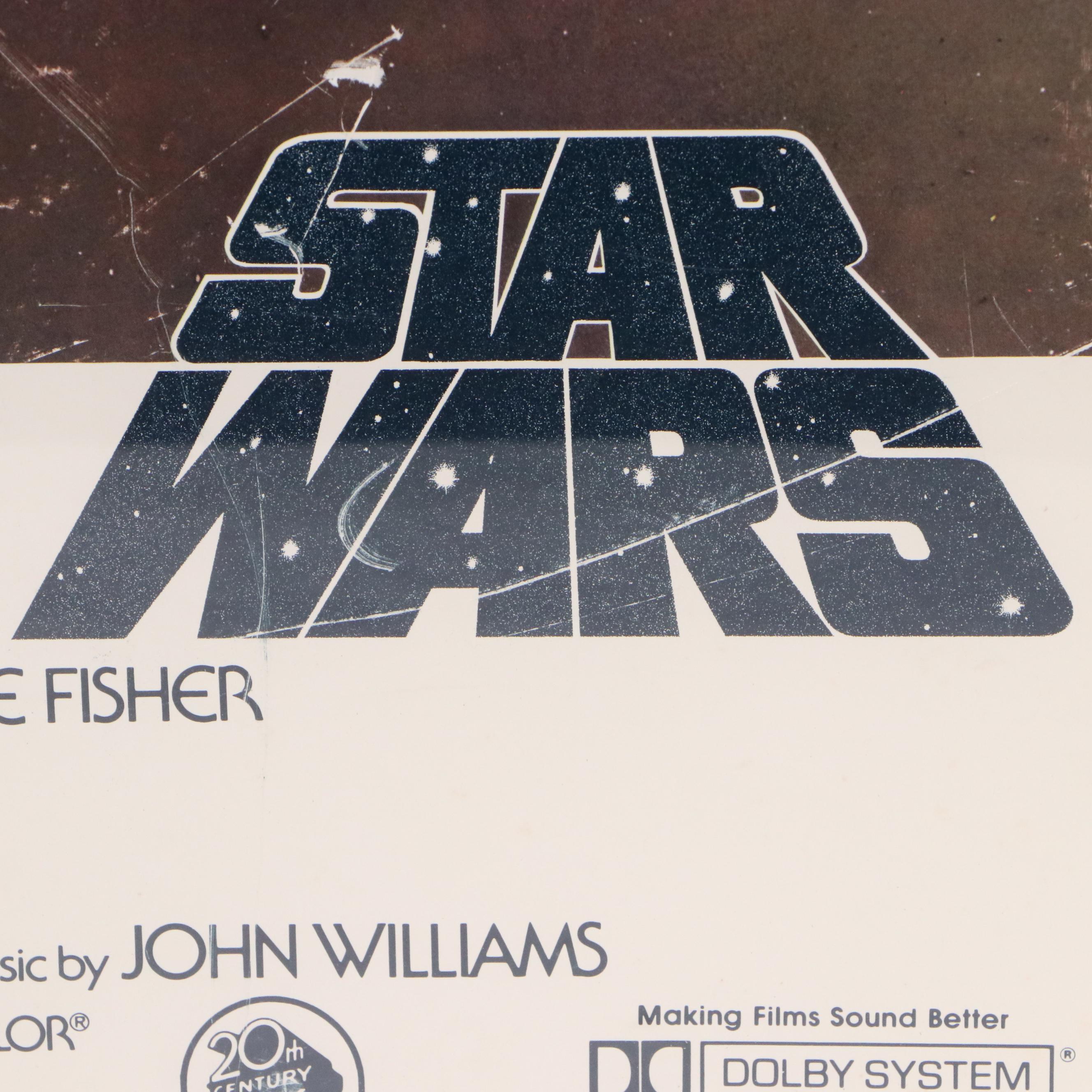 "Star Wars" Offset Lithograph Reprint Poster, Late 20th Century
