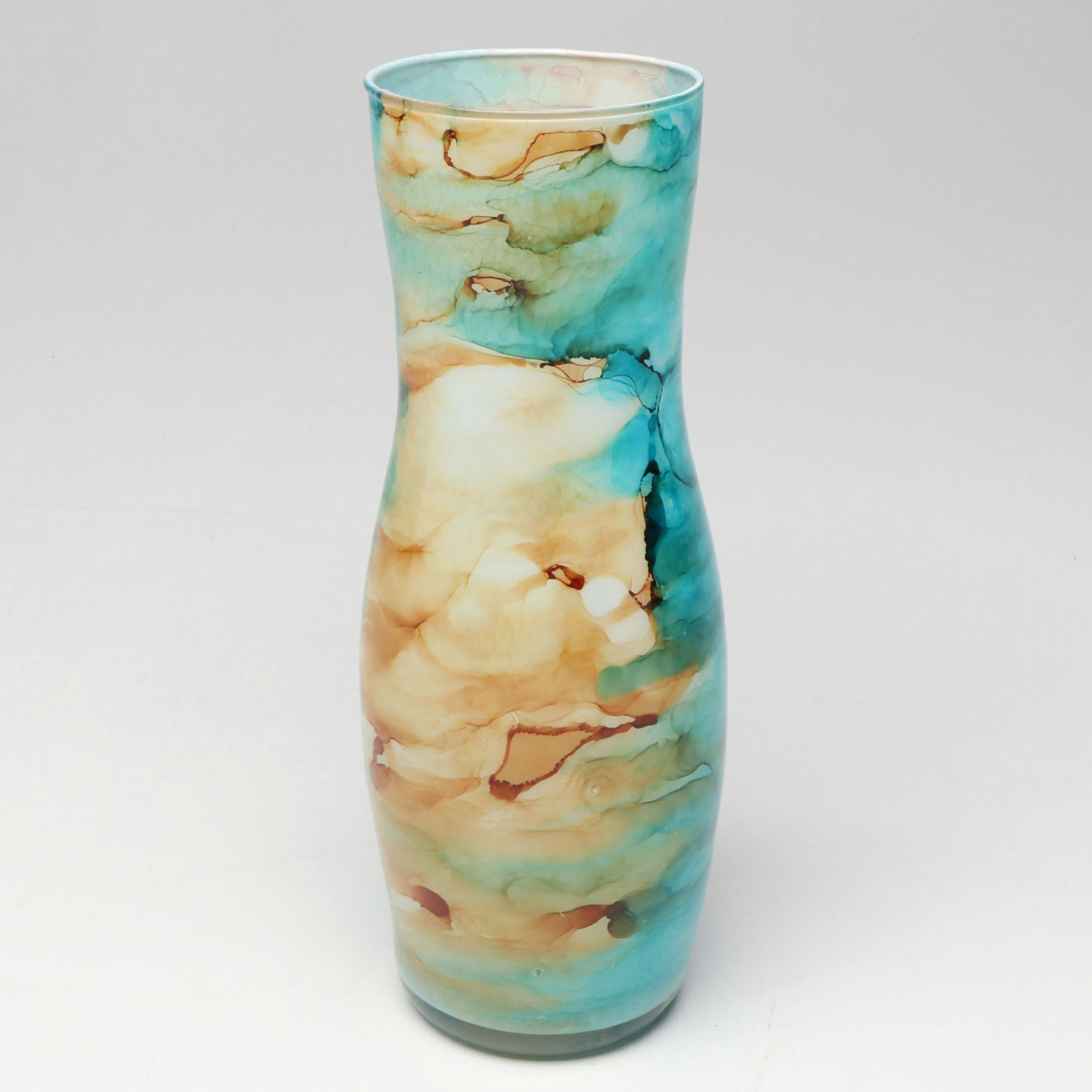 Napoli Vidi Glass Studio Made Watercolor Glass Vase