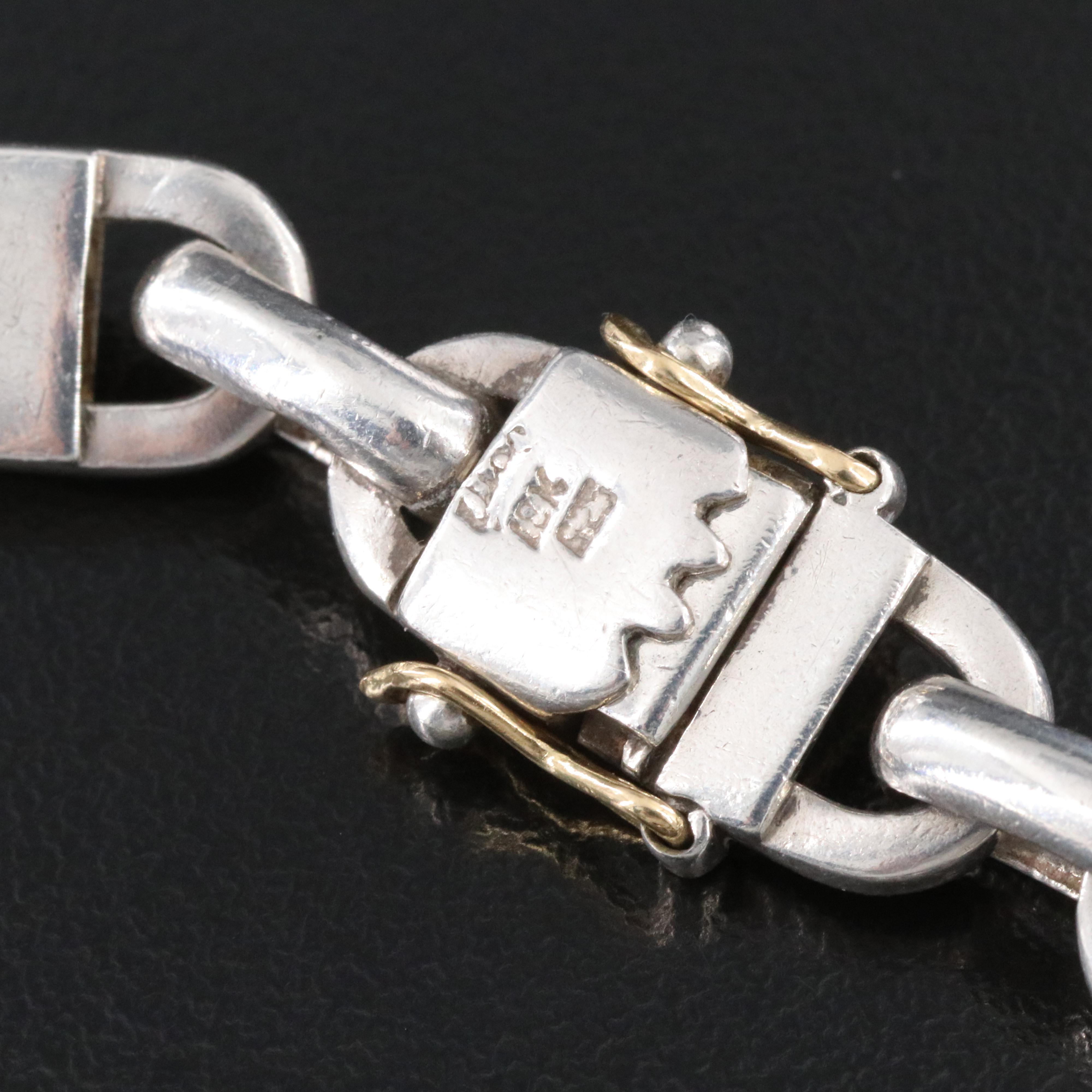 Sterling Mariner Chain Bracelet with 18K Accents