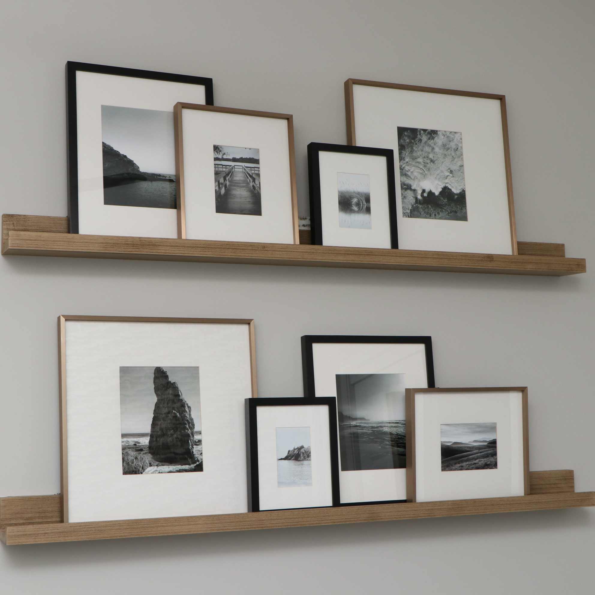 Pottery Barn and More Contemporary Black and Gold Tone Picture Frames