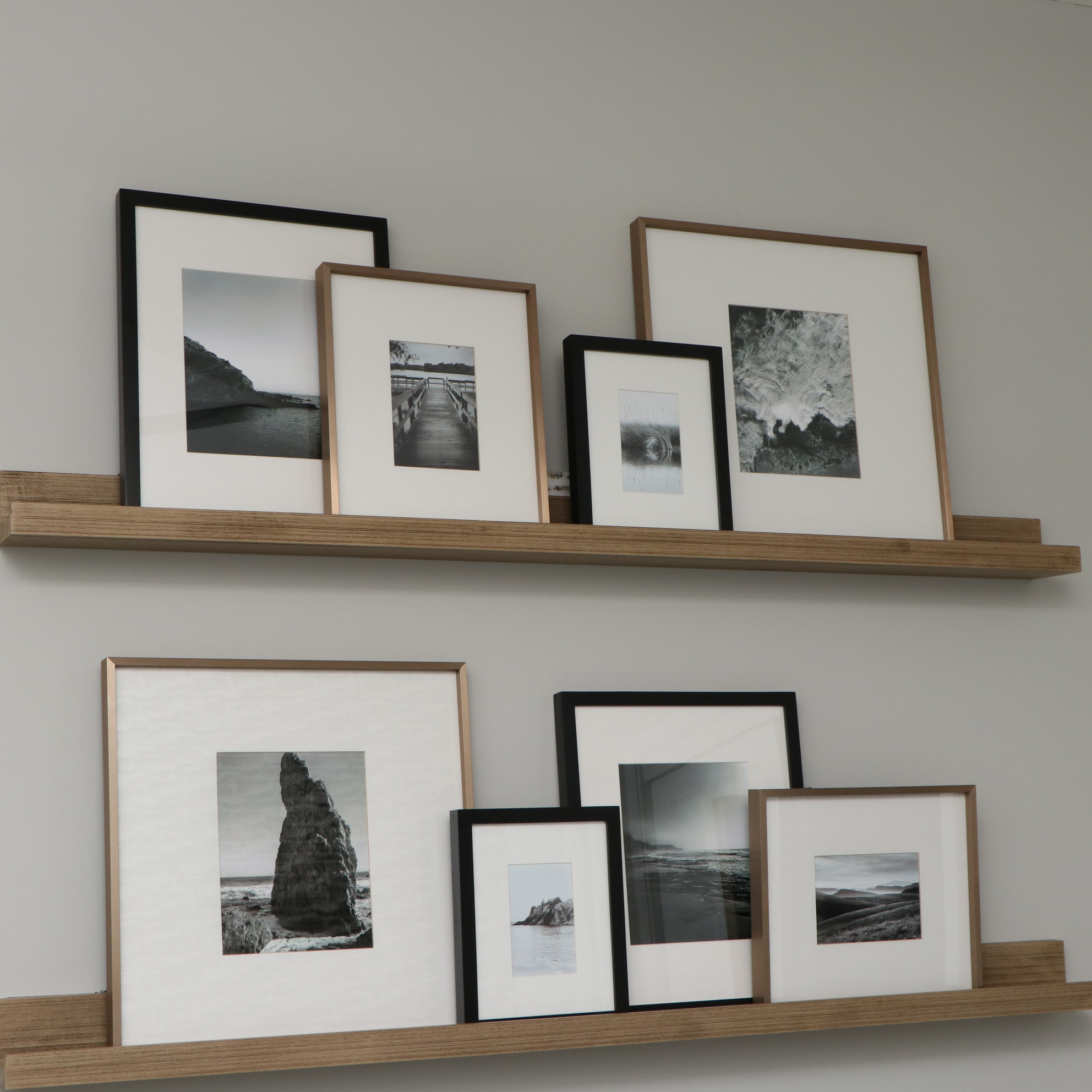 Pottery Barn and More Contemporary Black and Gold Tone Picture Frames