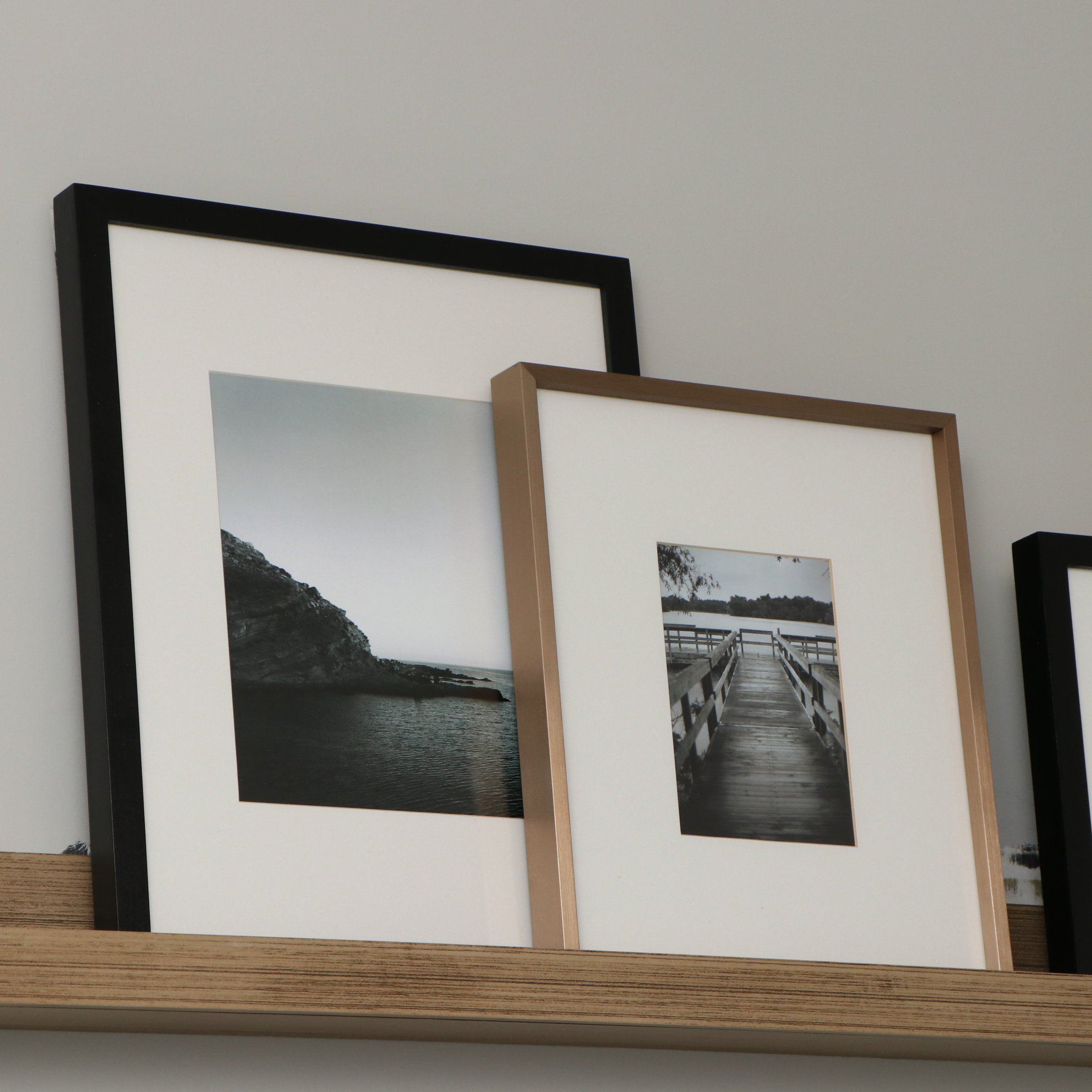 Pottery Barn and More Contemporary Black and Gold Tone Picture Frames