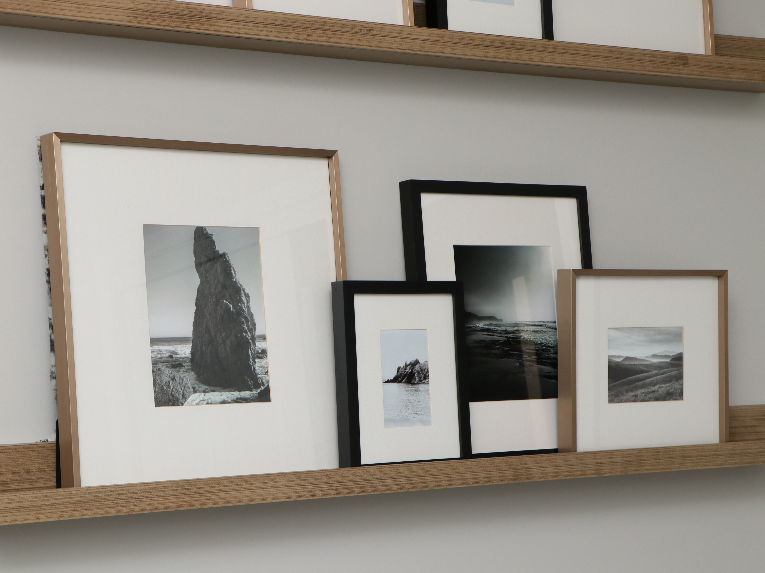 Pottery Barn and More Contemporary Black and Gold Tone Picture Frames