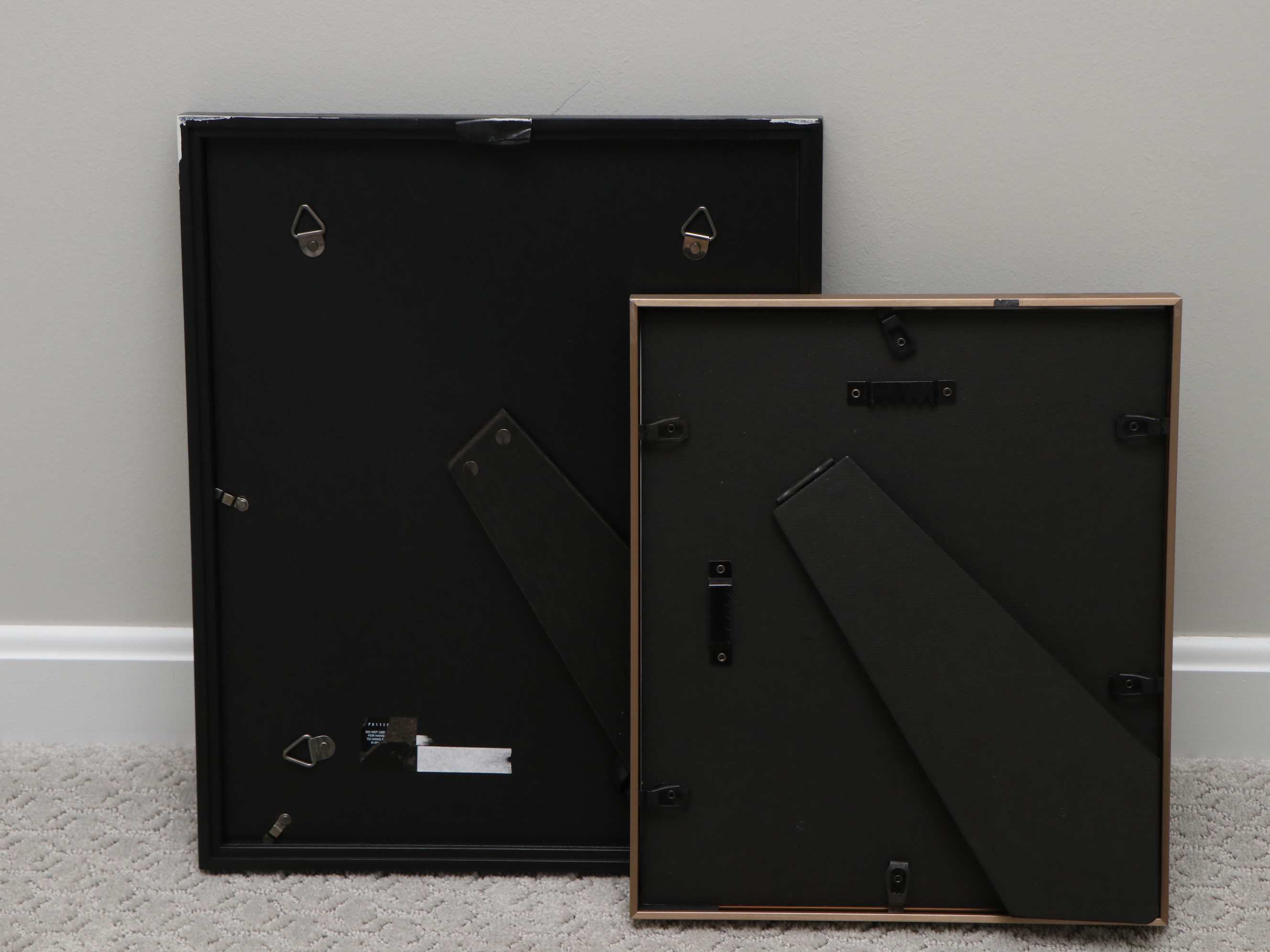 Pottery Barn and More Contemporary Black and Gold Tone Picture Frames