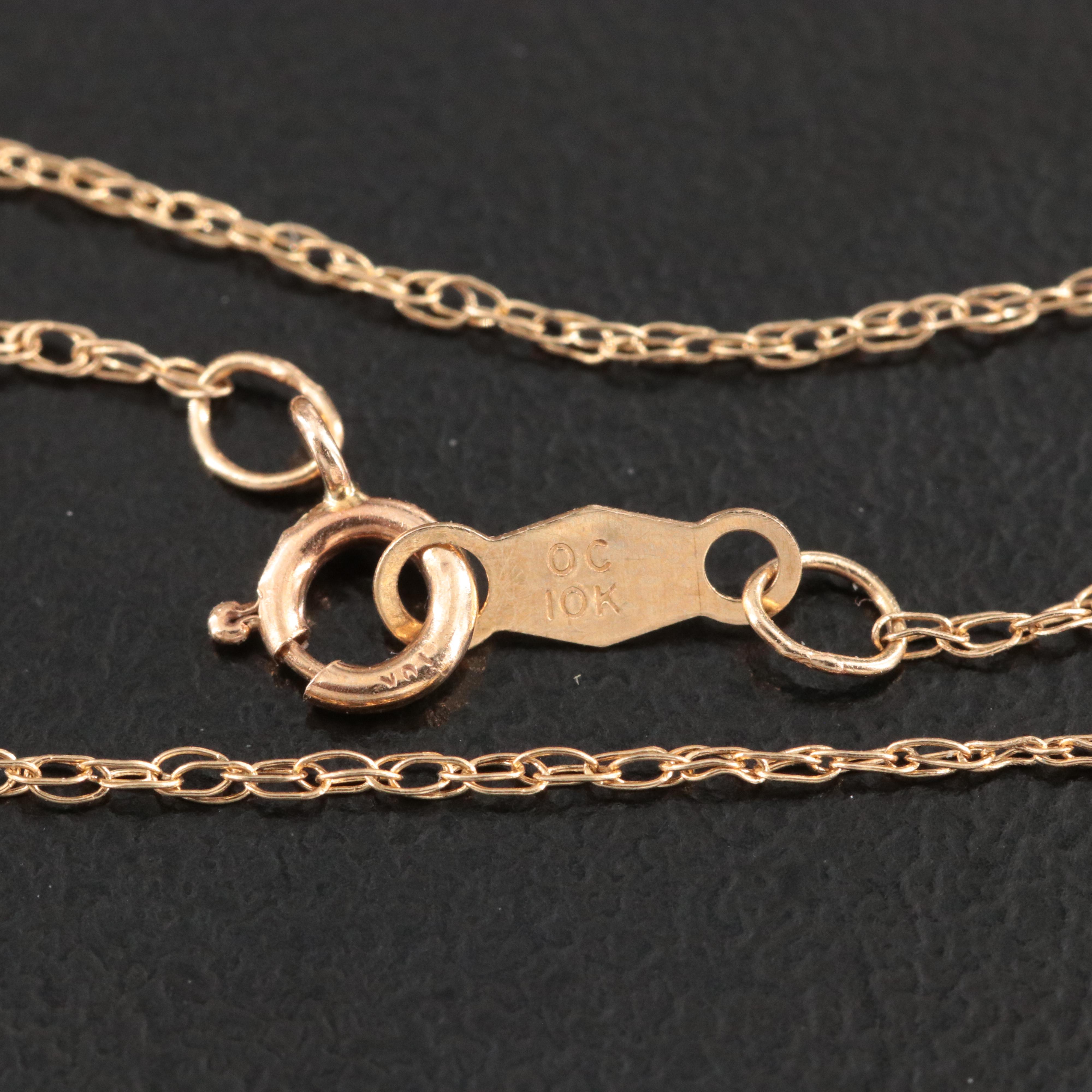 10K 1.04 CTW Diamond Heart Pendant Necklace