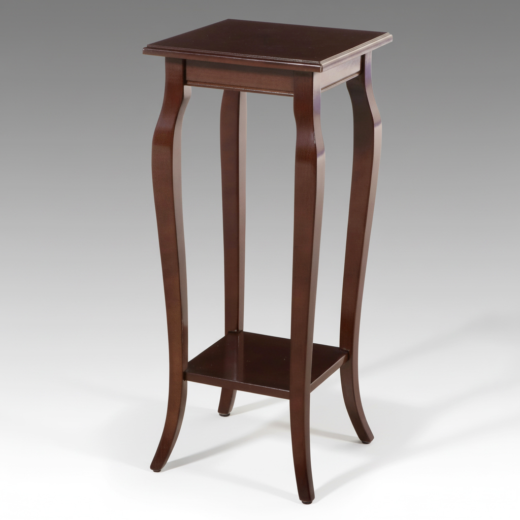 Bombay Company Mahogany Finished Plant Stand, Late 20th to 21st Century