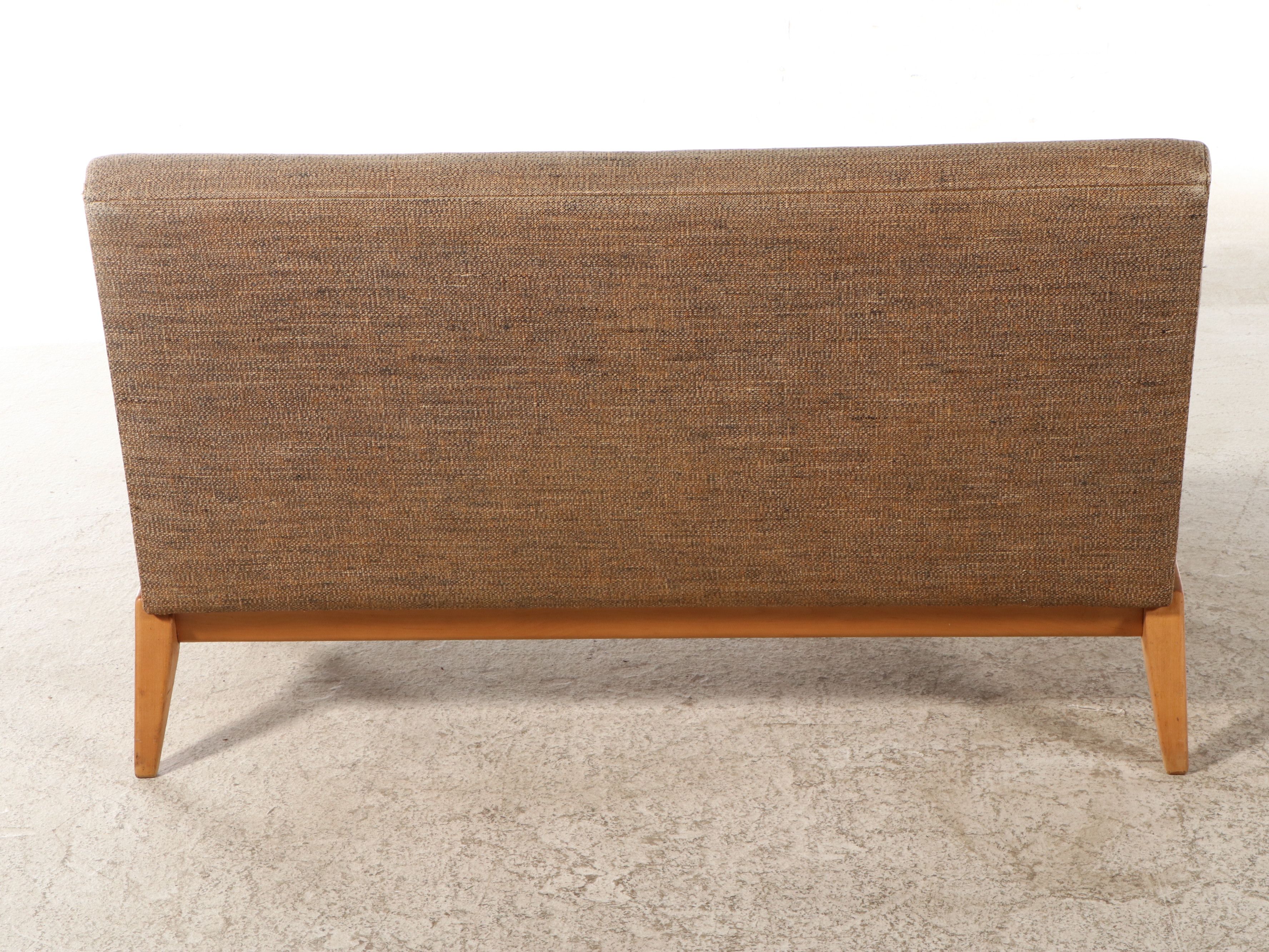Jens Risom for Knoll Mid Century Modern Tufted Settee