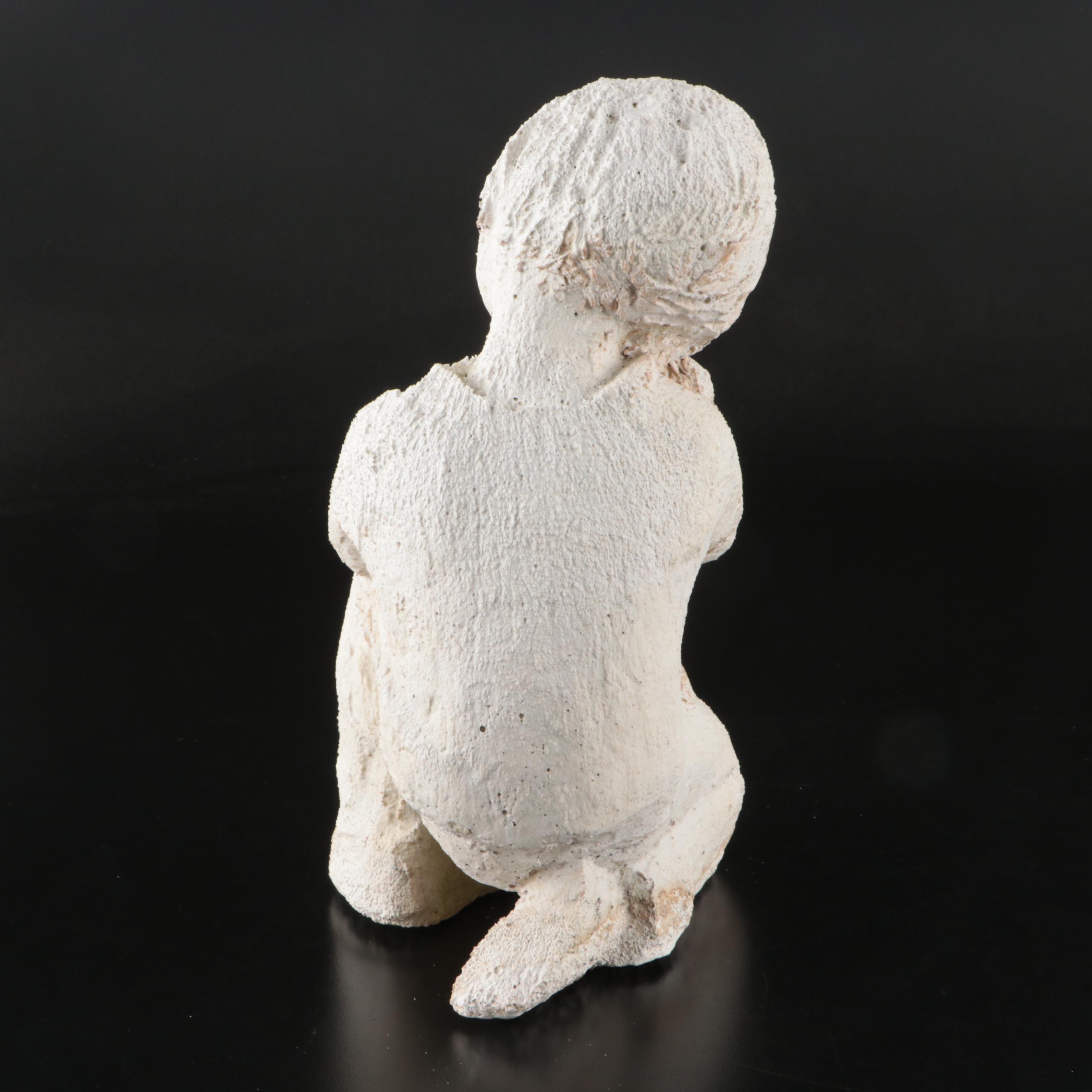 Child with Dog Concrete Garden Sculpture