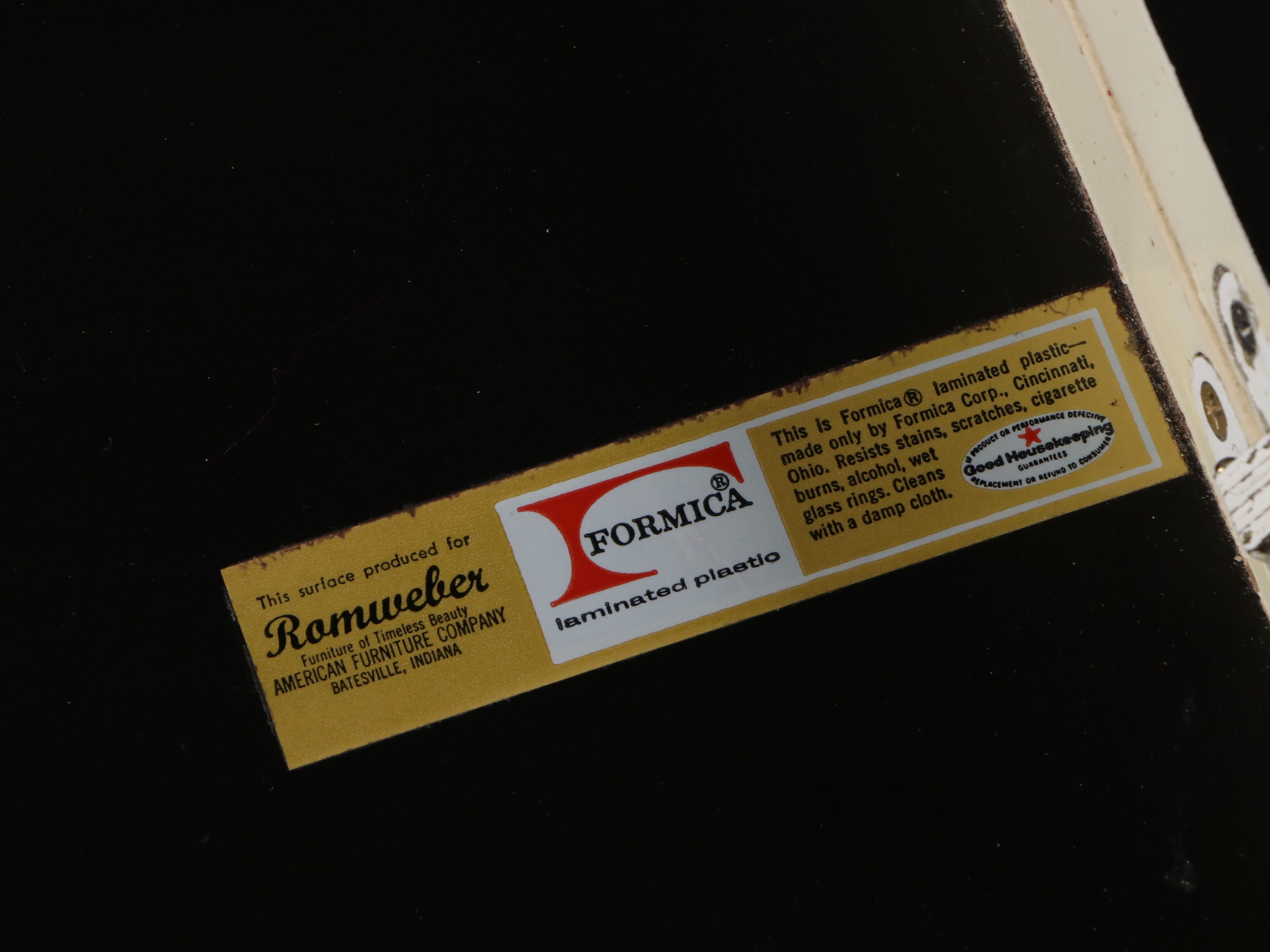 Romweber Mid Century Modern Style Formica Lift Top Sideboard