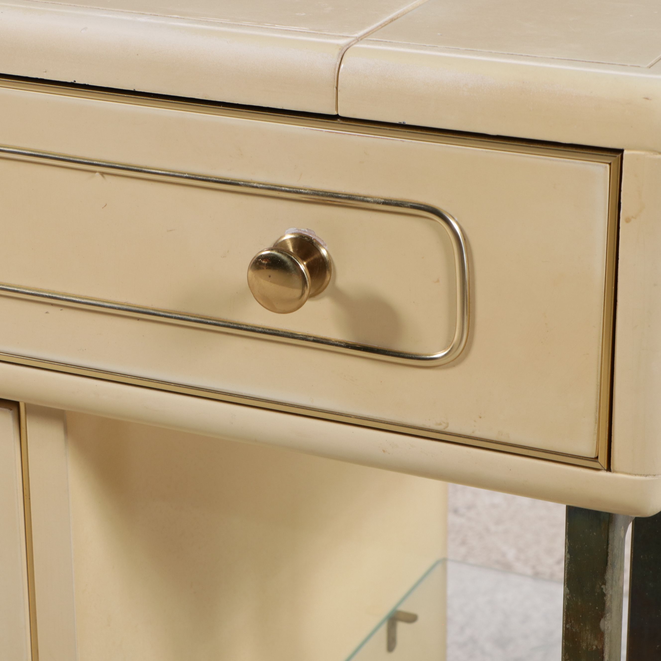 Romweber Mid Century Modern Style Formica Lift Top Sideboard