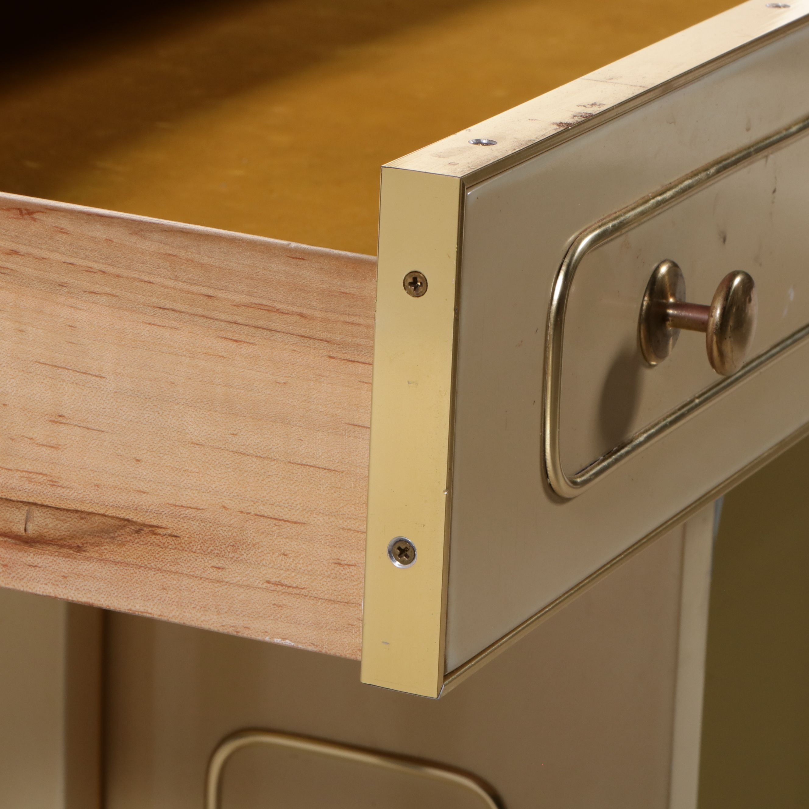 Romweber Mid Century Modern Style Formica Lift Top Sideboard