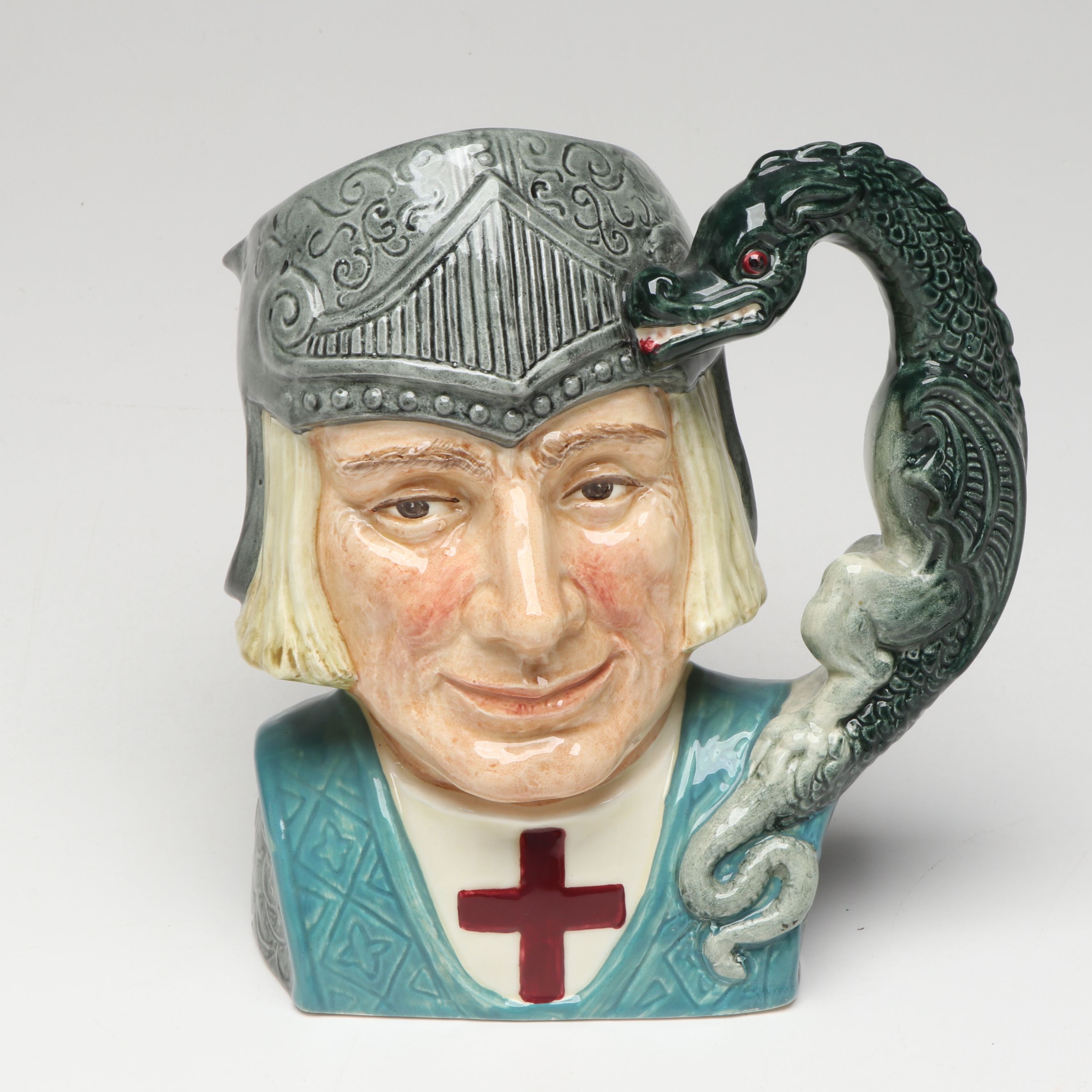 Royal Doulton "St George" with More Toby Jugs and Ceramic Figurines