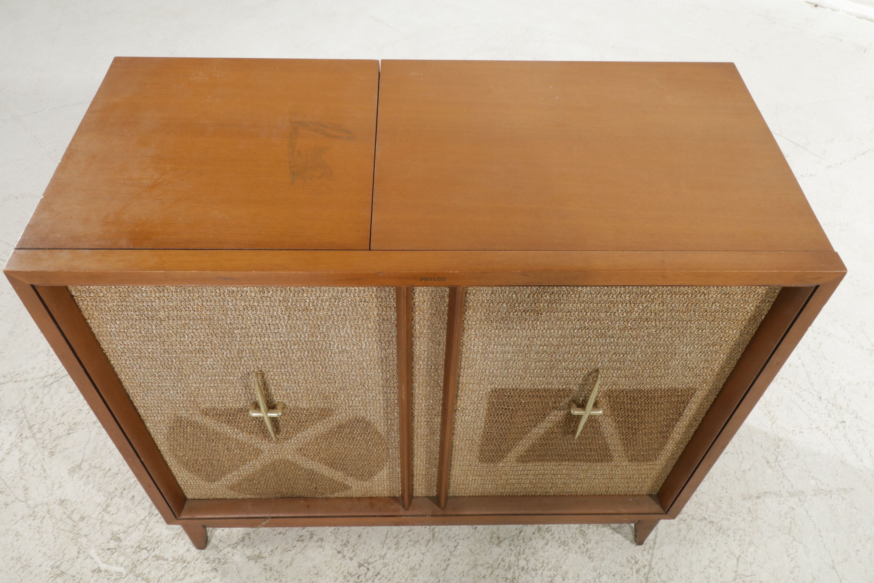 Mid Century Modern Philco "Phonorama III" Console Record Player